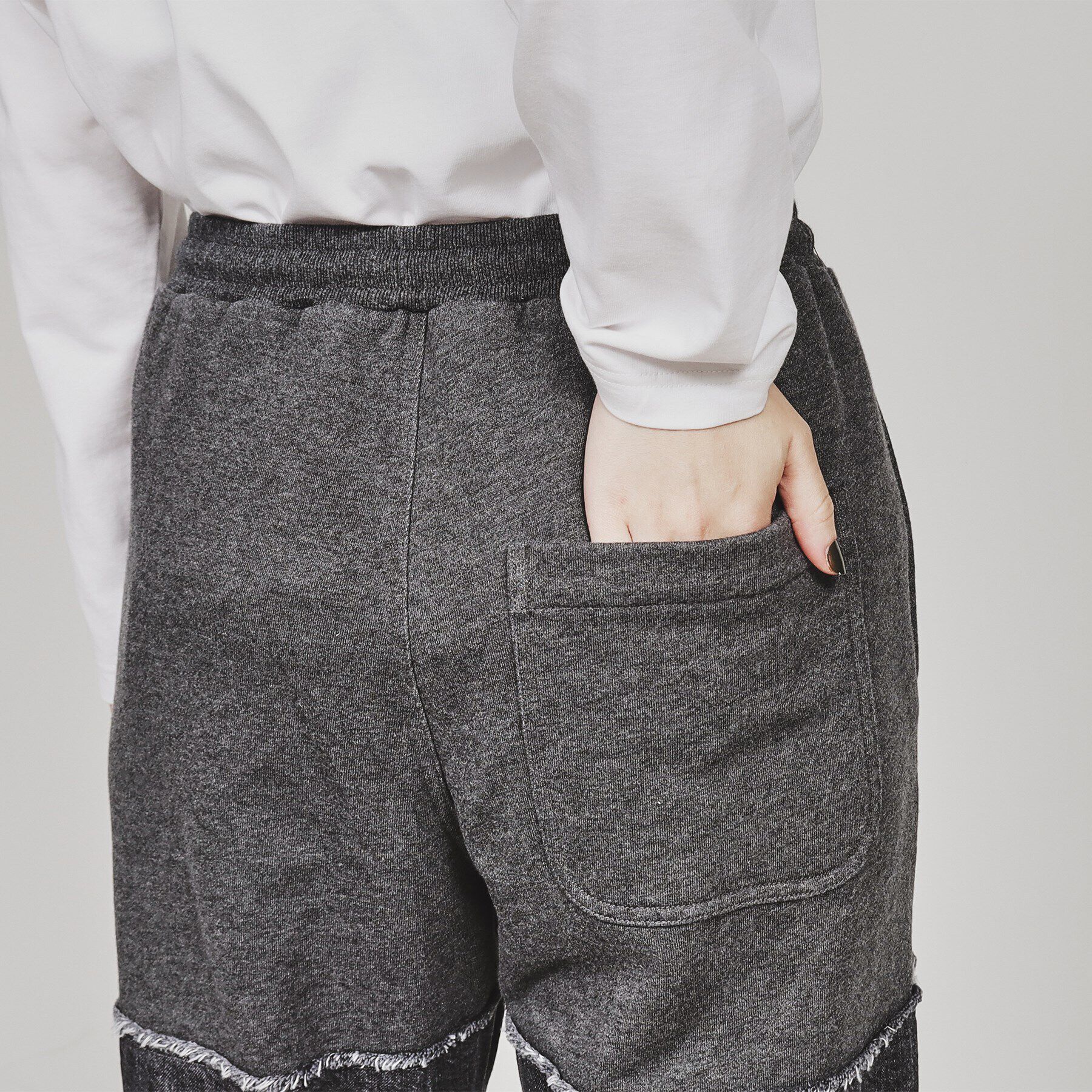 tk.TAKEO KIKUCHI「デニムコンビスウェットパンツ」|その他|