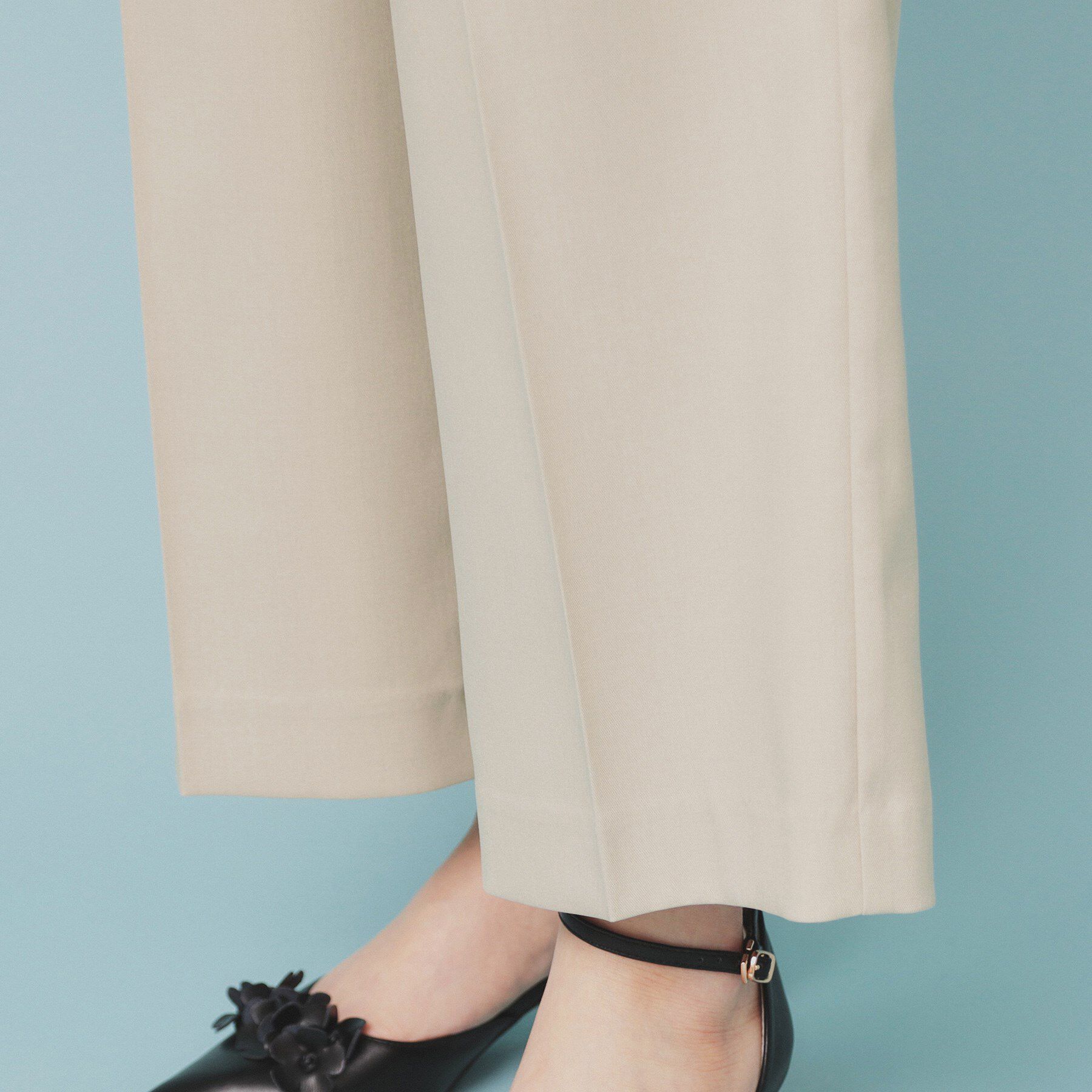 index「ベルト付ストレッチワイドパンツ【防シワ/イージーアイロン/洗濯機洗い可】」|その他|