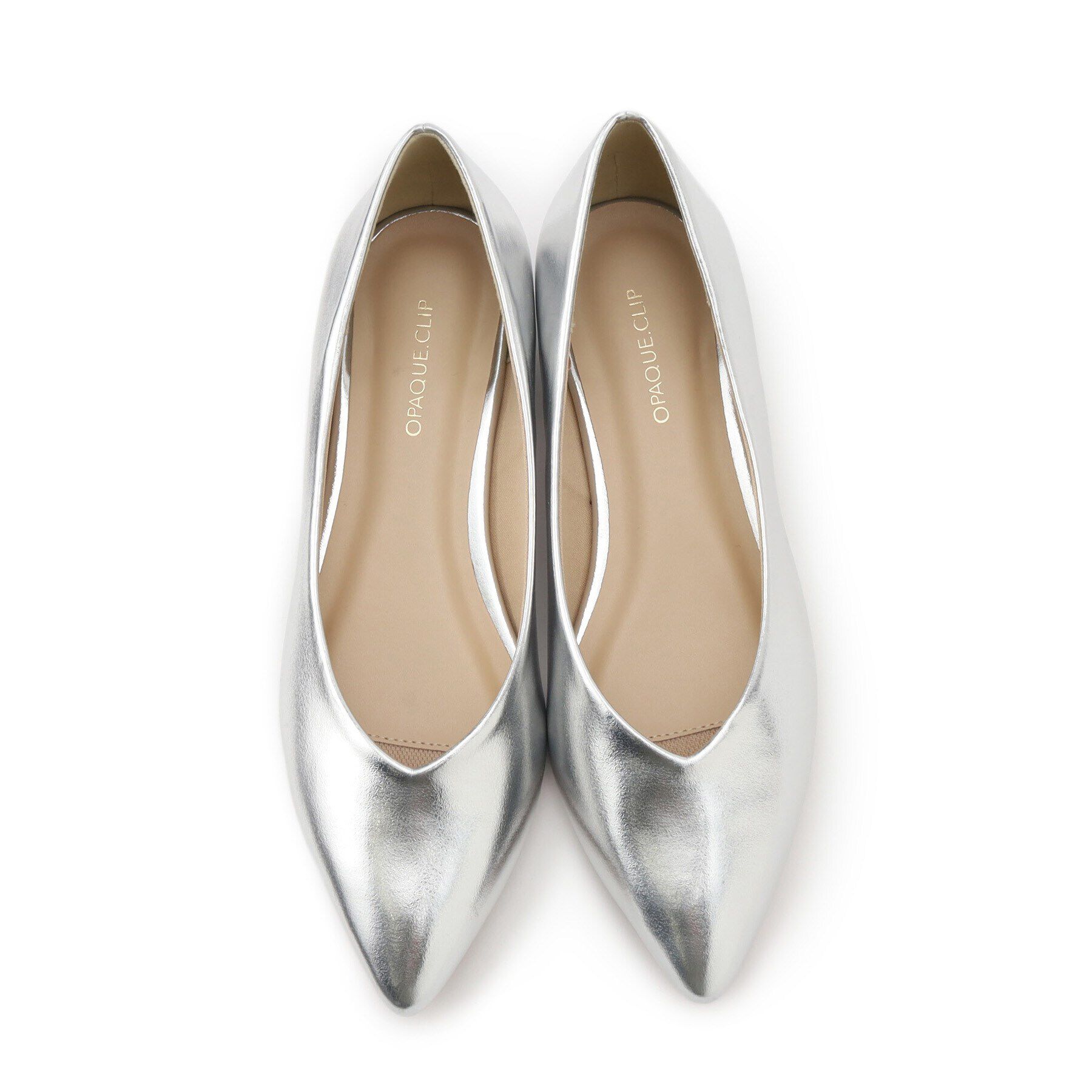 OPAQUE.CLIP「【抗菌防臭加工】Vカットフラットポインテッドパンプス」|その他|