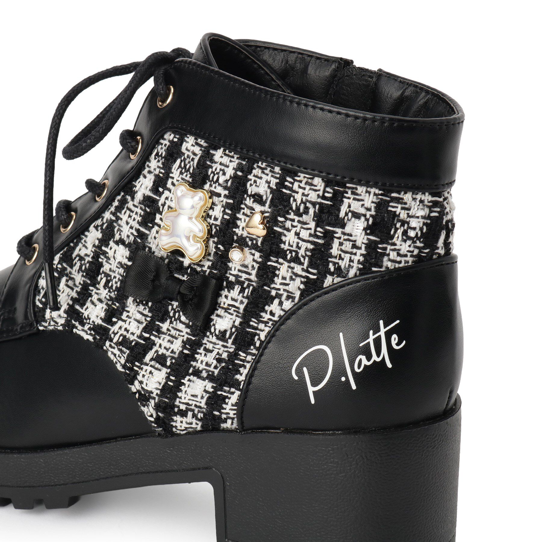 PINK-latte「ガーリーショートブーツ」|ショートブーツ|