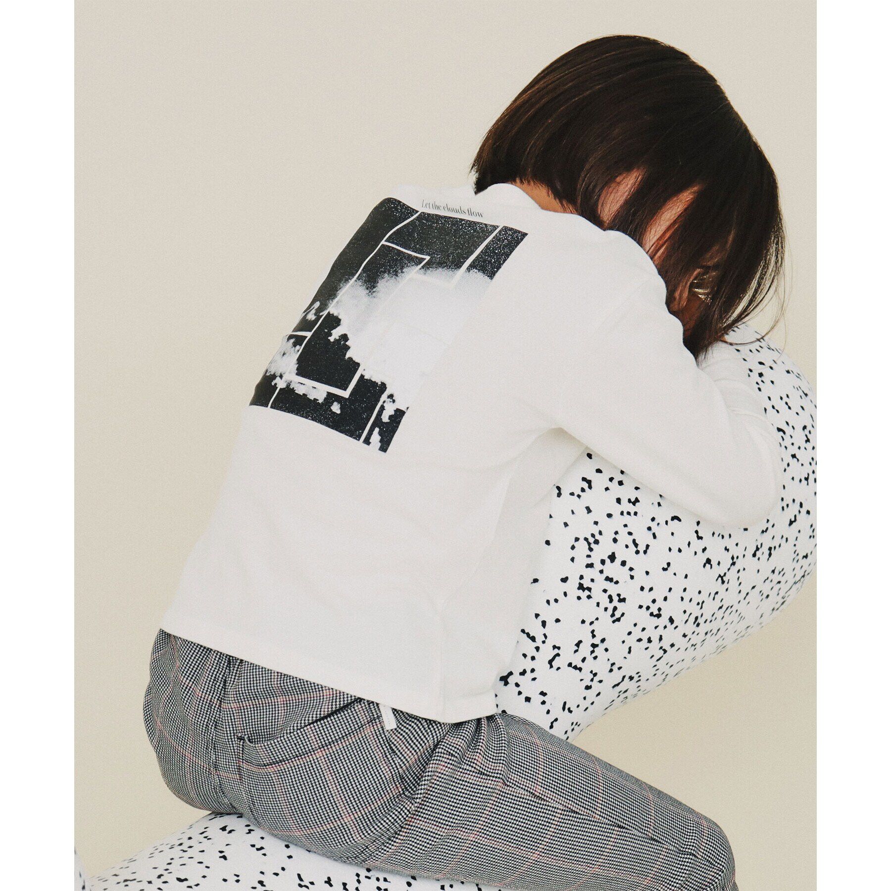 THE SHOP TK「【110－160/親子リンク】オーガビッツコットンプリントTシャツ/洗濯機OK」|Tシャツ・カットソー|