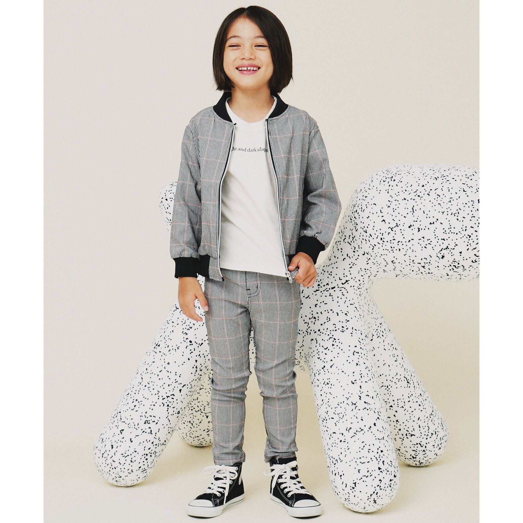 THE SHOP TK「【120－160】リブブルゾン/洗濯機OK」|ブルゾン・スタジャン|