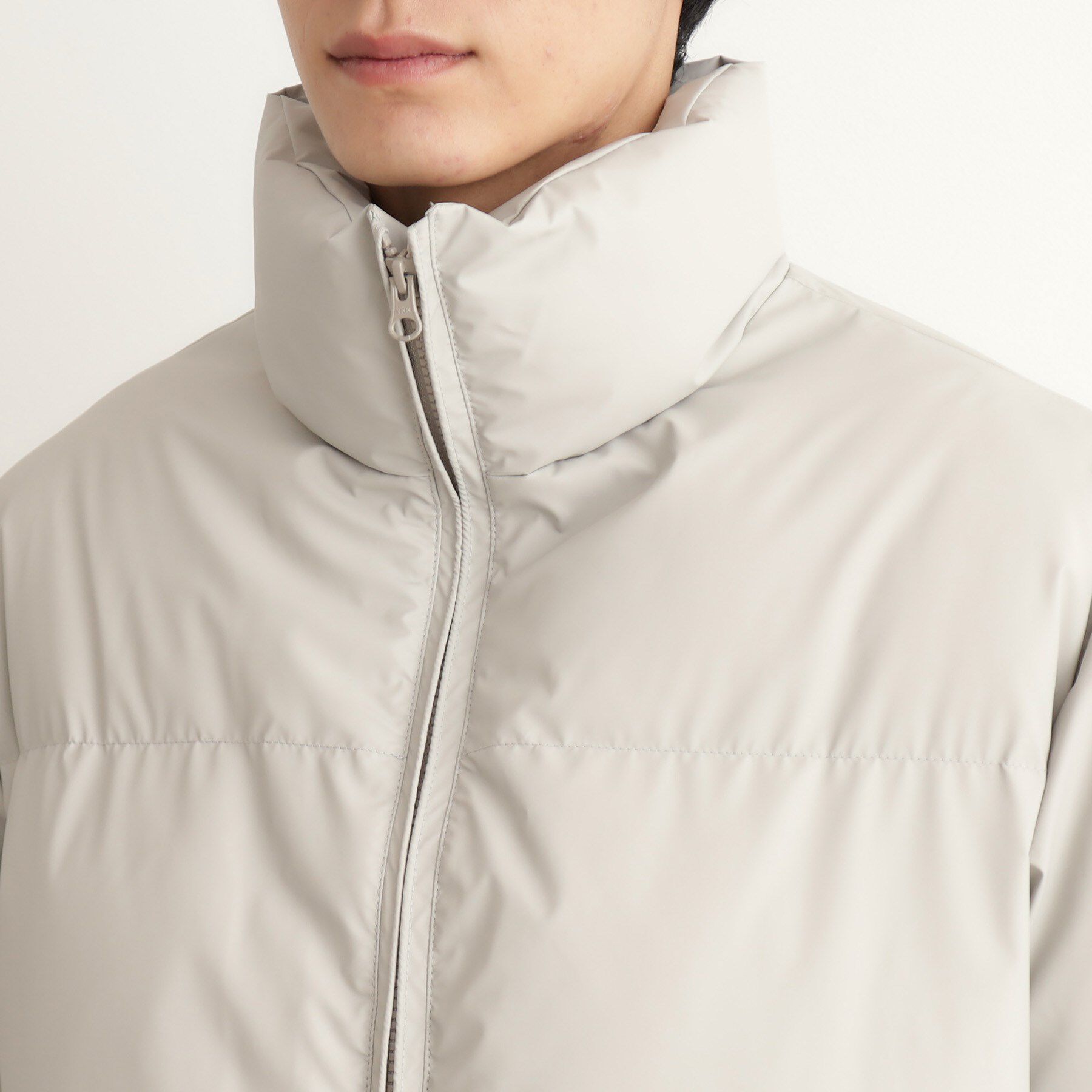 THE SHOP TK「スタンドネック中綿ジップブルゾン」|ダウン|