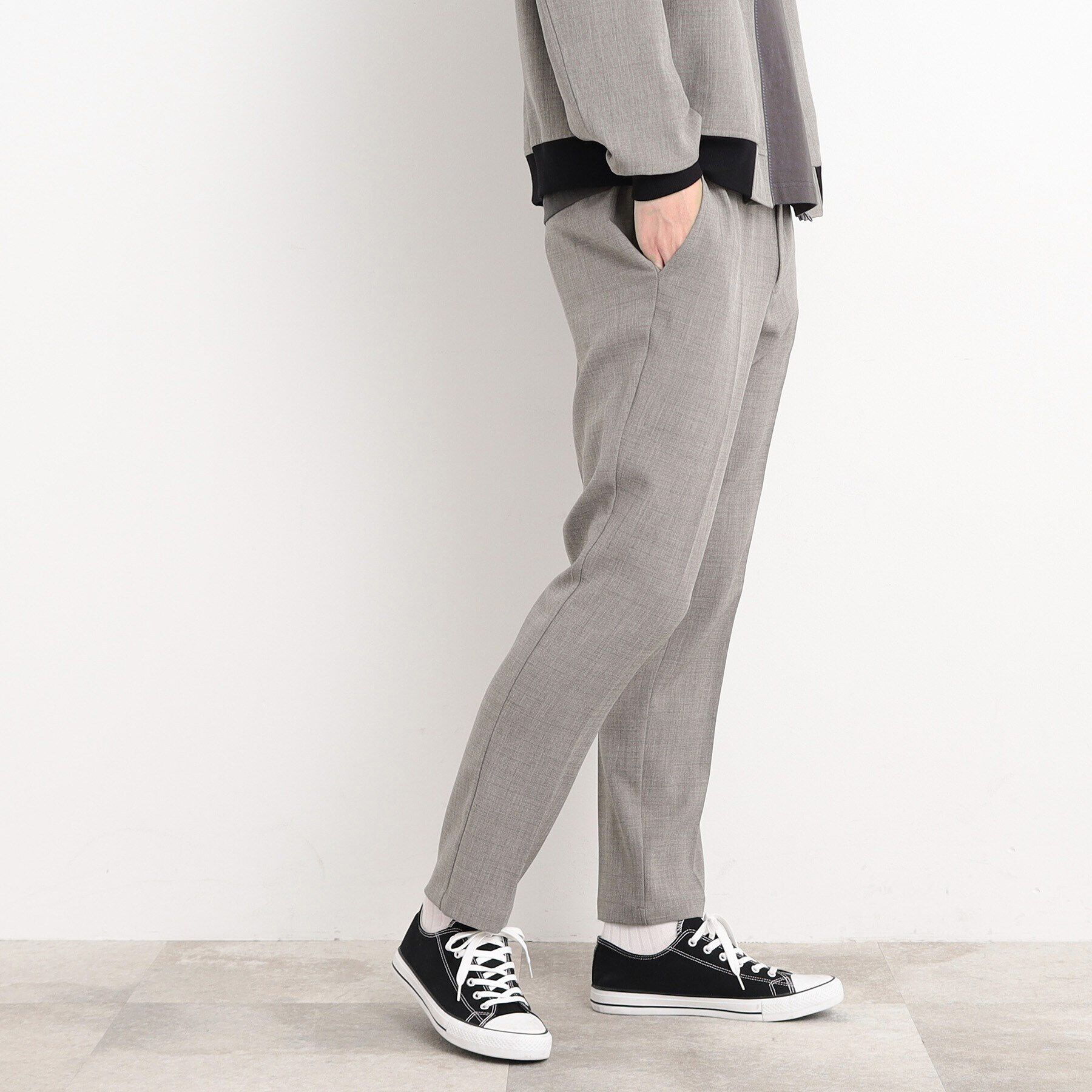 THE SHOP TK「【CAVIAN/キャビアン】リサイクルシャークスキンスラックス セットアップ可」|その他|チャコールグレー(0