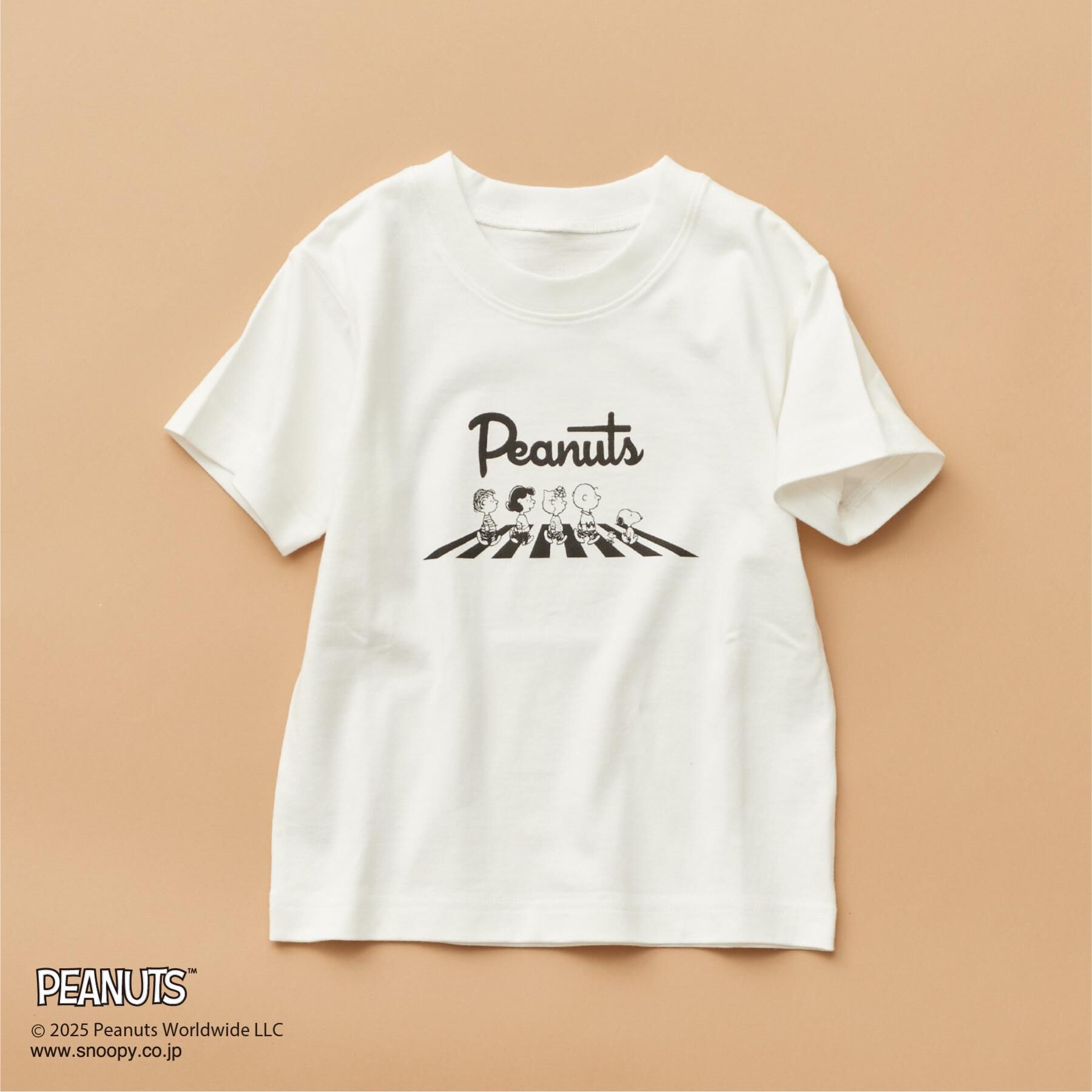 THE SHOP TK「PEANUTS 半袖Tシャツ 75周年／【110-150】ママ・パパとおそろい」|Tシャツ・カットソー|オフホワイト(003