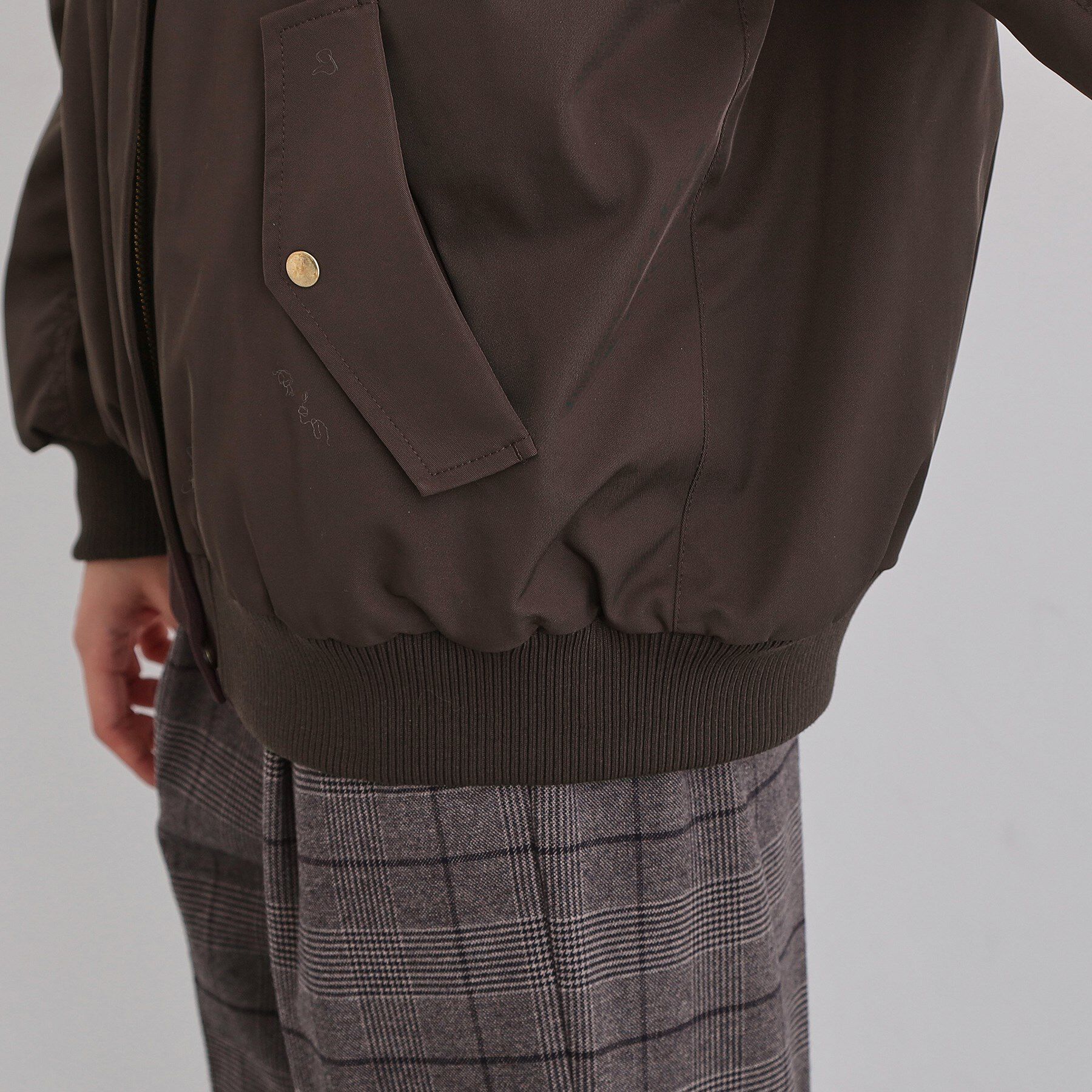 THE SHOP TK「【2WAY/洗える】リバーシブル フェイクファーブルゾン」|ブルゾン・スタジャン|