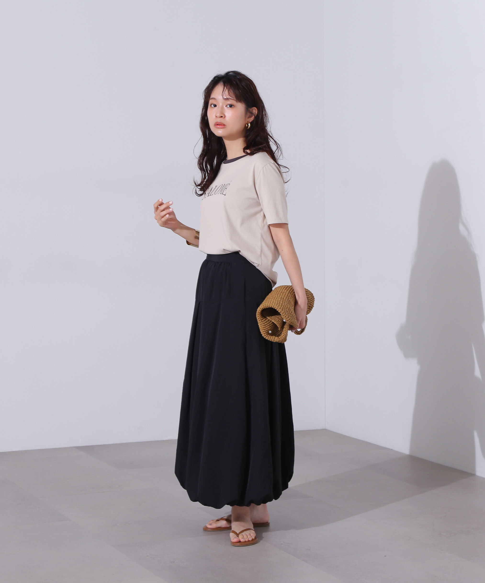  「切替タックバルーンスカート」|スカート|