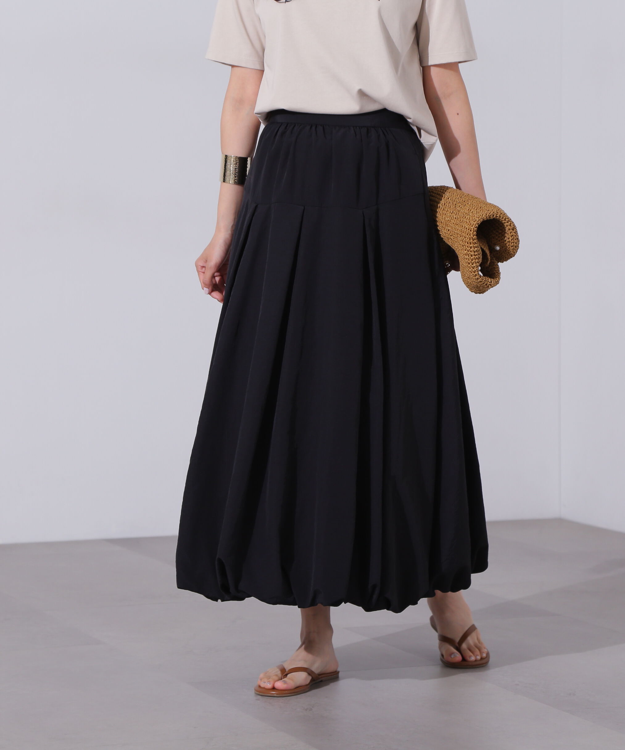  「切替タックバルーンスカート」|スカート|