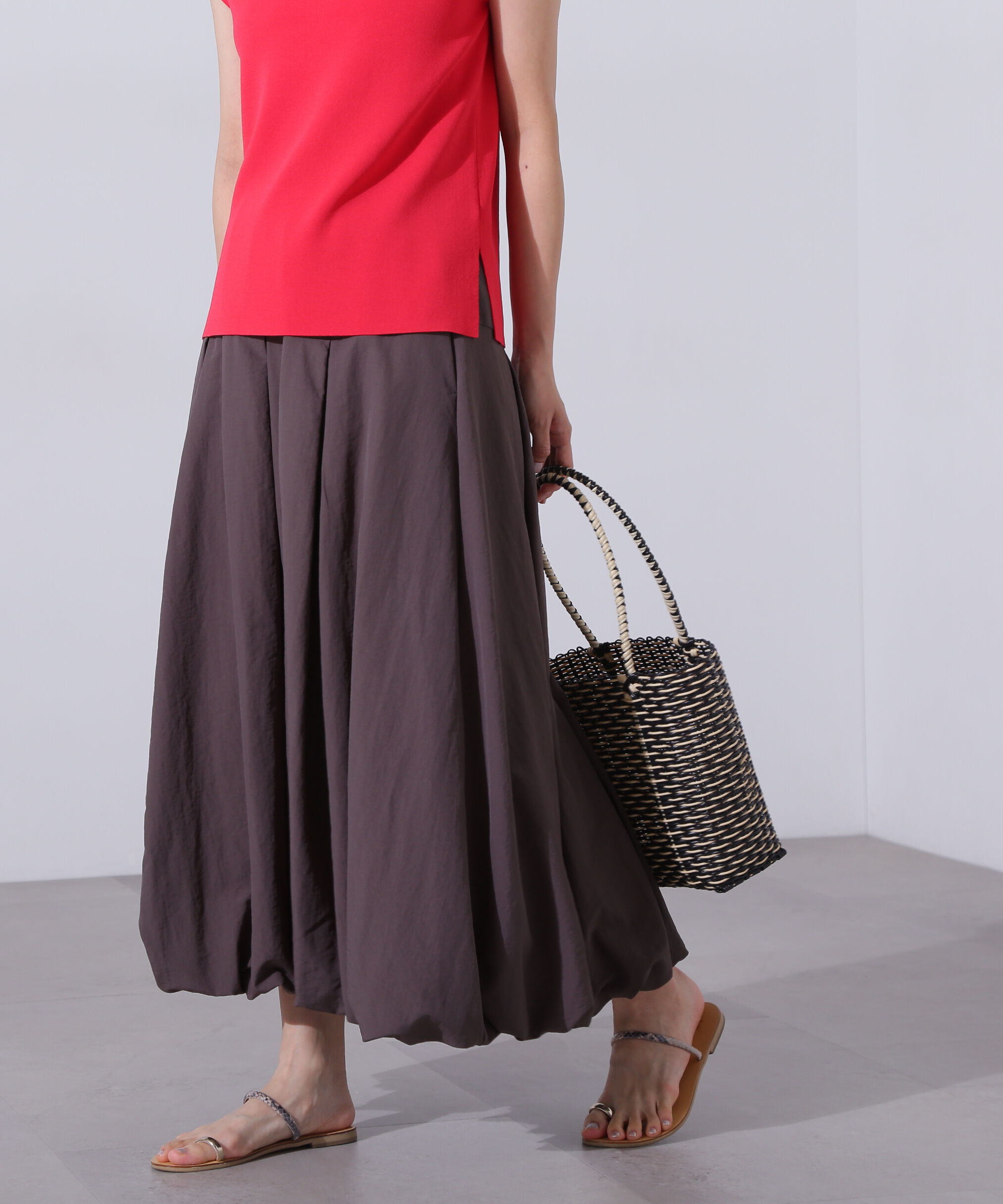  「切替タックバルーンスカート」|スカート|