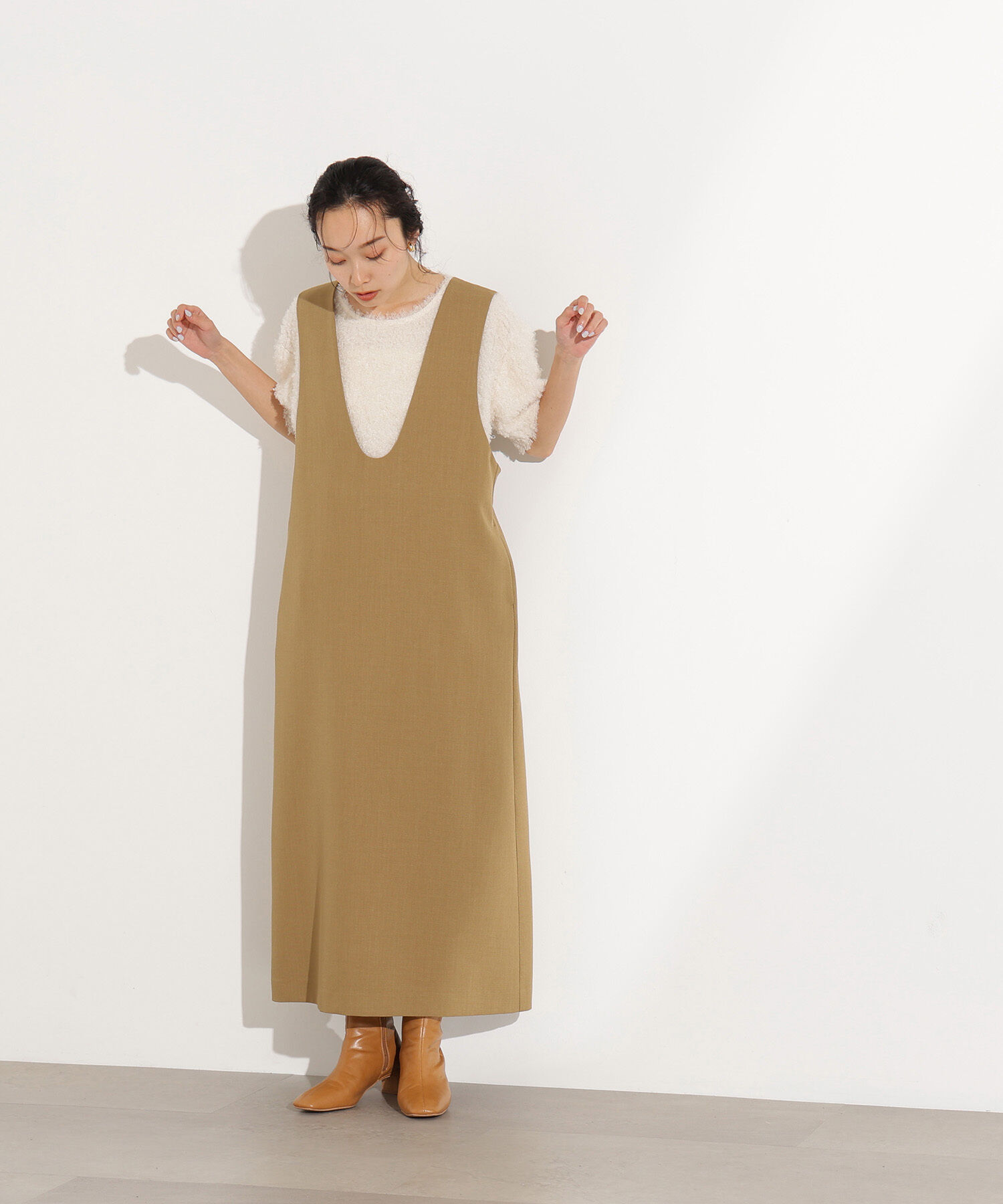  「カーリーフォルムトップス」|Tシャツ・カットソー|