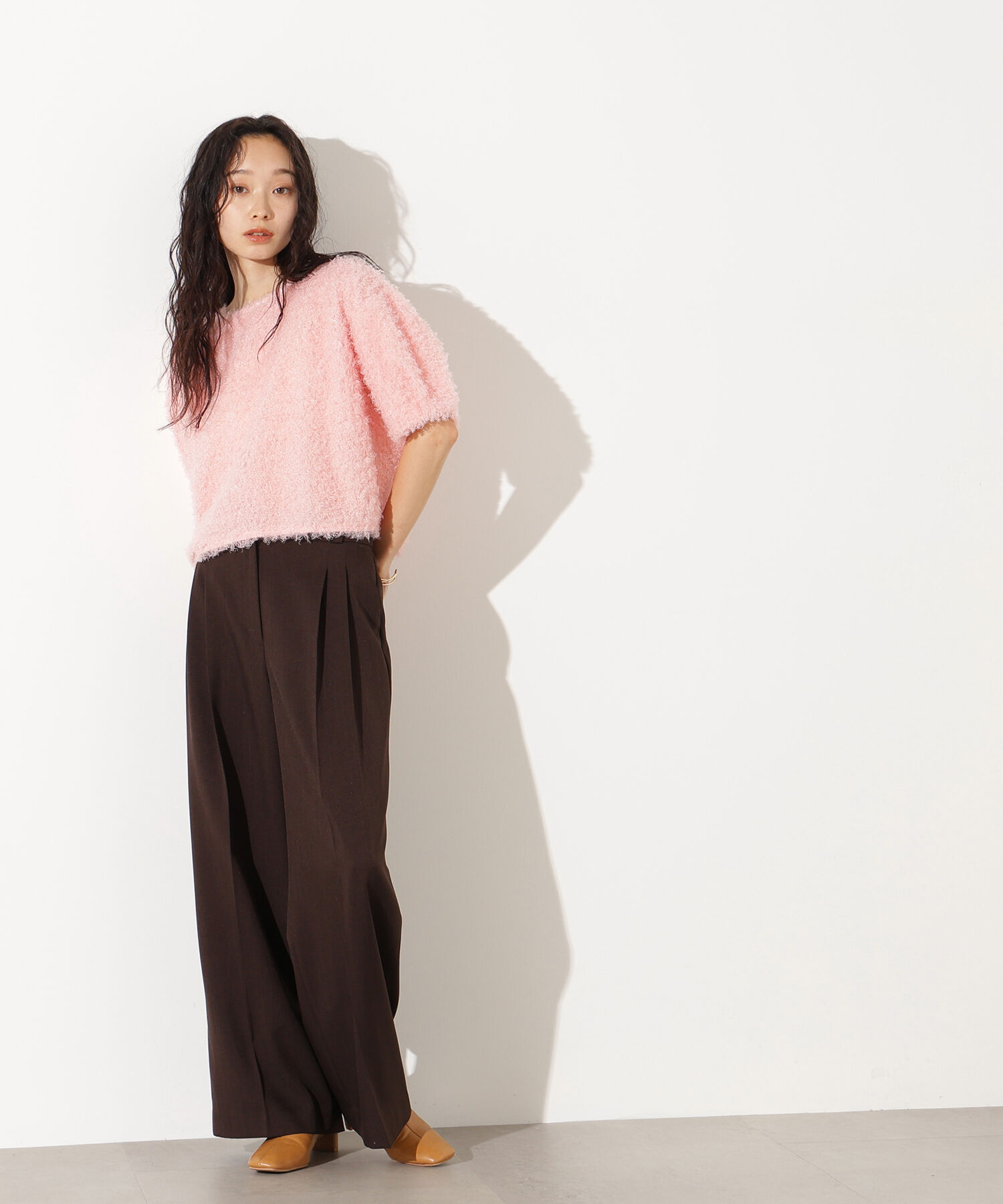  「カーリーフォルムトップス」|Tシャツ・カットソー|