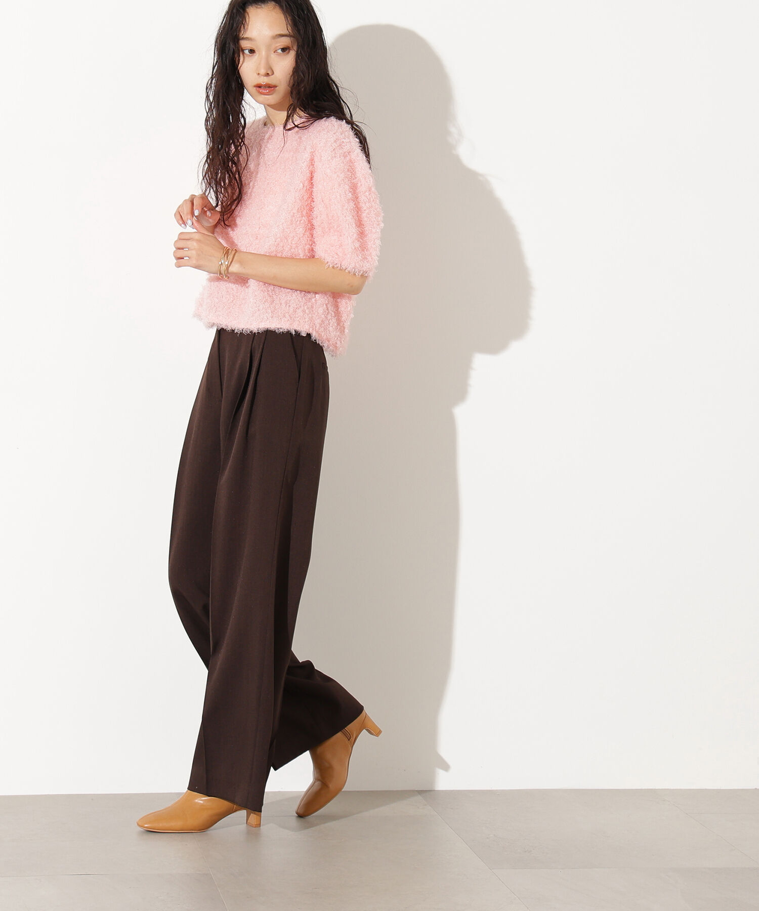  「カーリーフォルムトップス」|Tシャツ・カットソー|