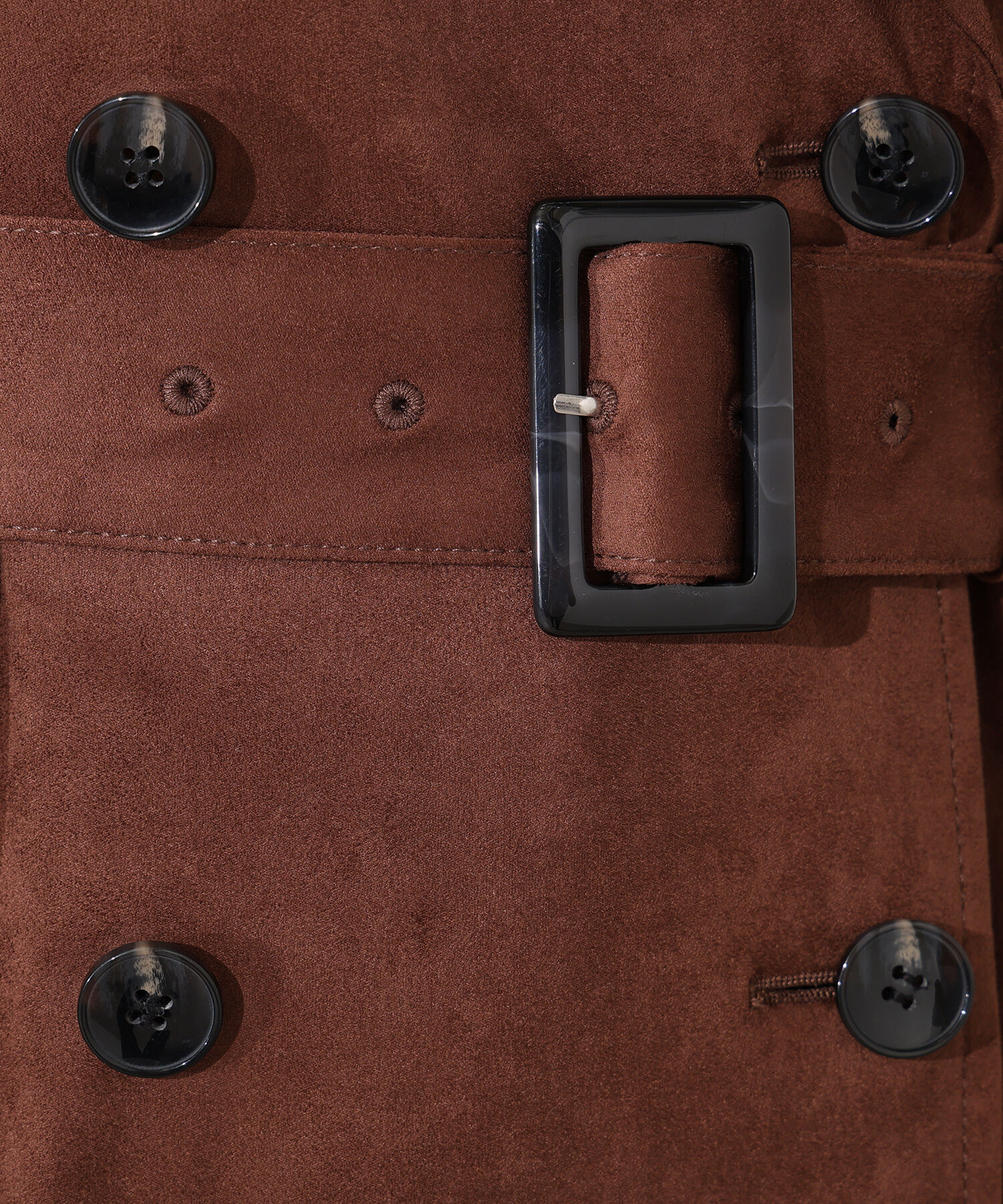  「フェイクスウェードロングトレンチコート」|その他|