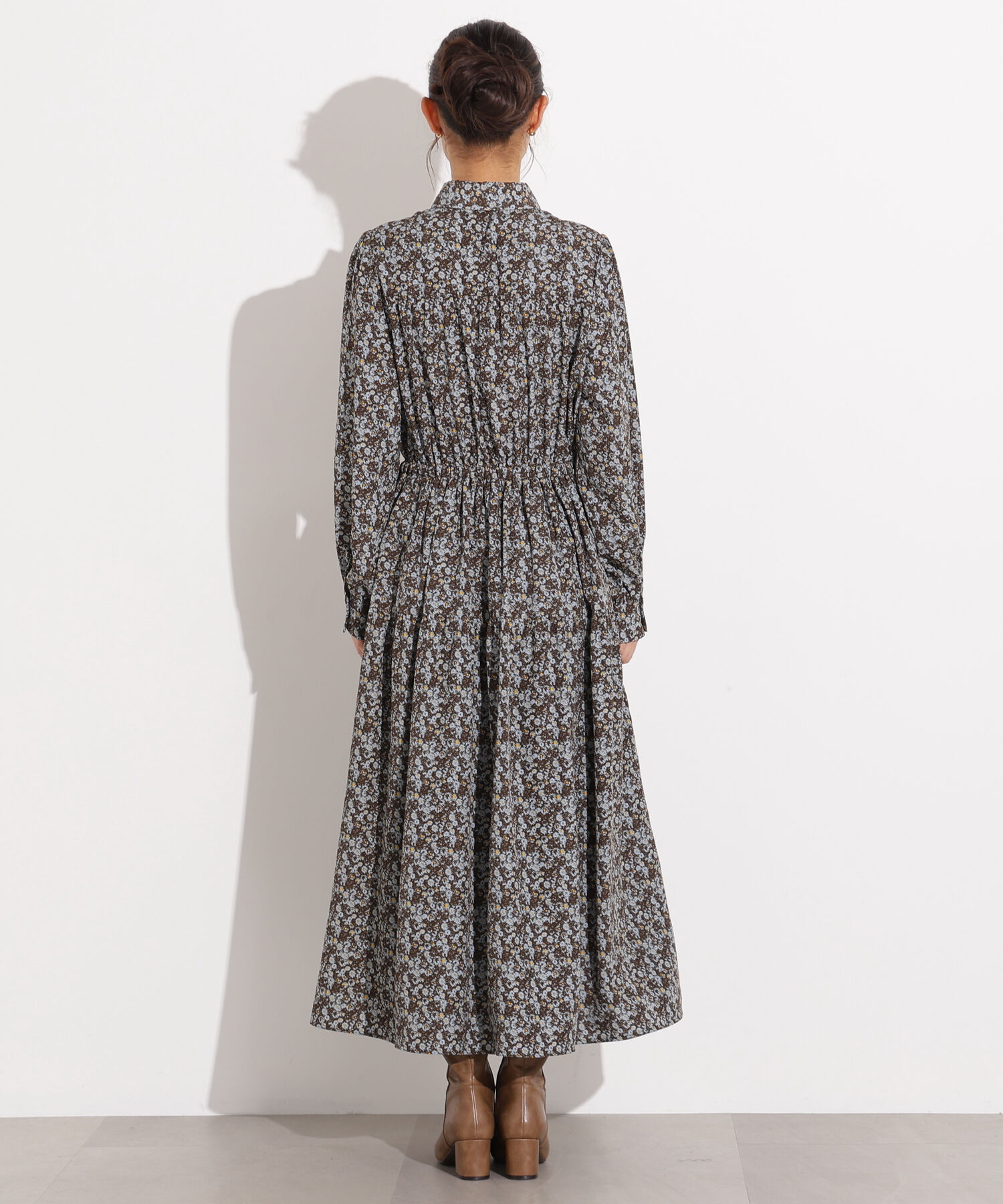  「ヴィンテージフラワーシャツワンピース」|ワンピース|