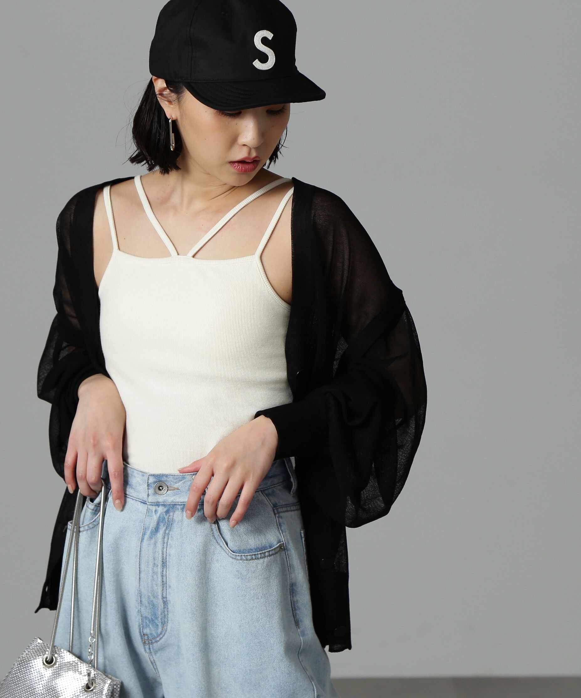  「マルチWAYシアーカーディガン」|ニット・セーター|