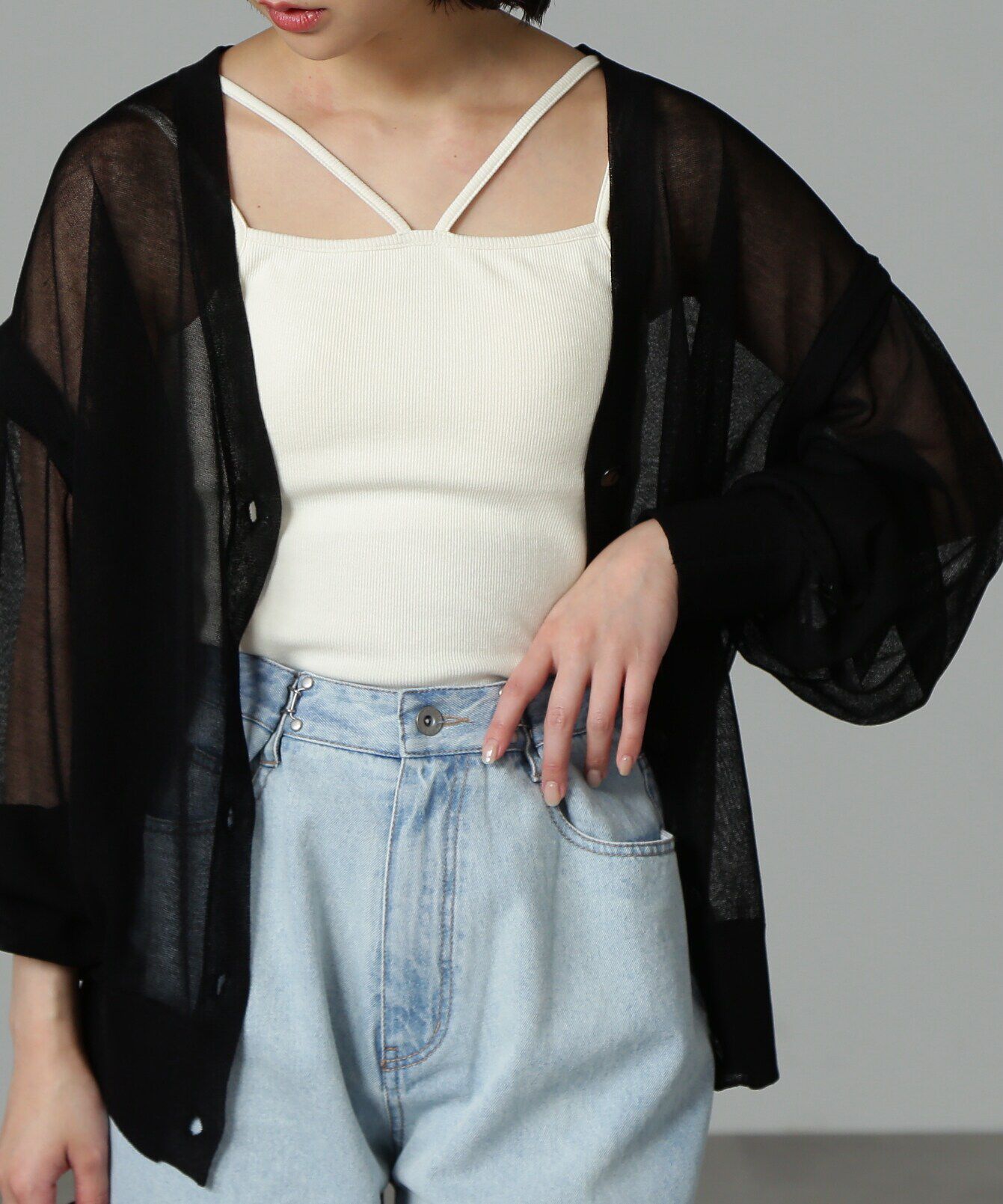  「マルチWAYシアーカーディガン」|ニット・セーター|