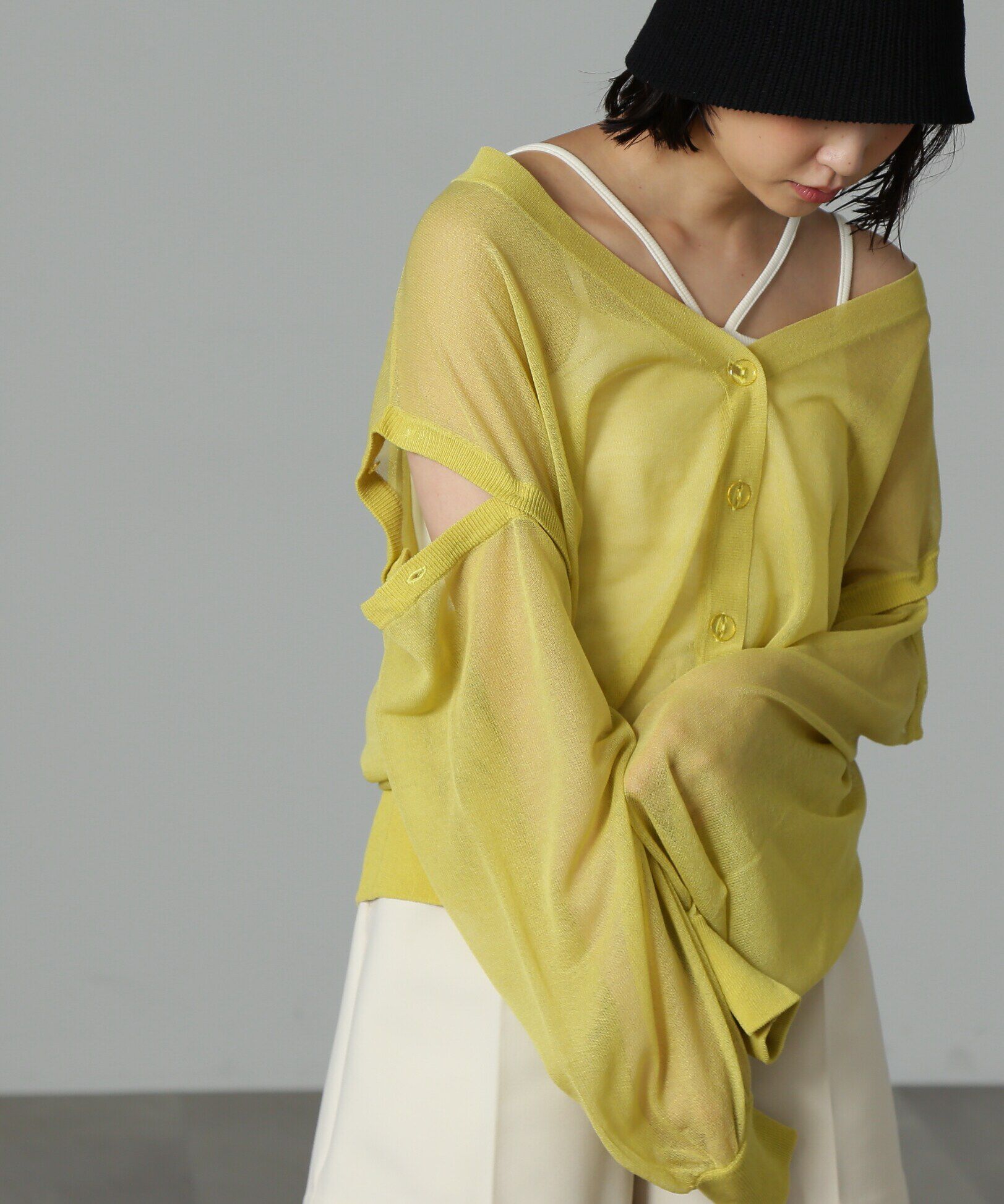  「マルチWAYシアーカーディガン」|ニット・セーター|