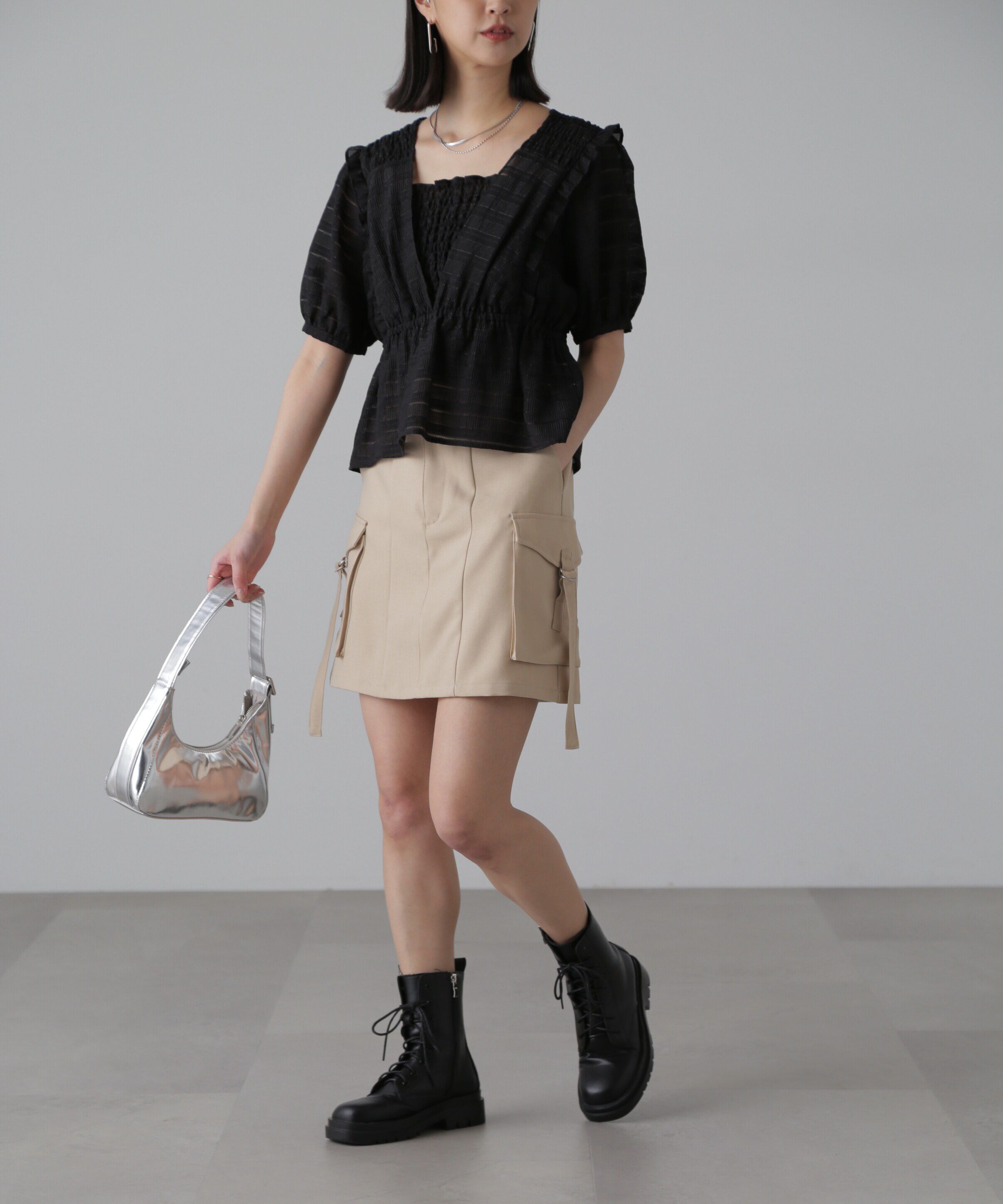  「カーゴミニスカート」|スカート|