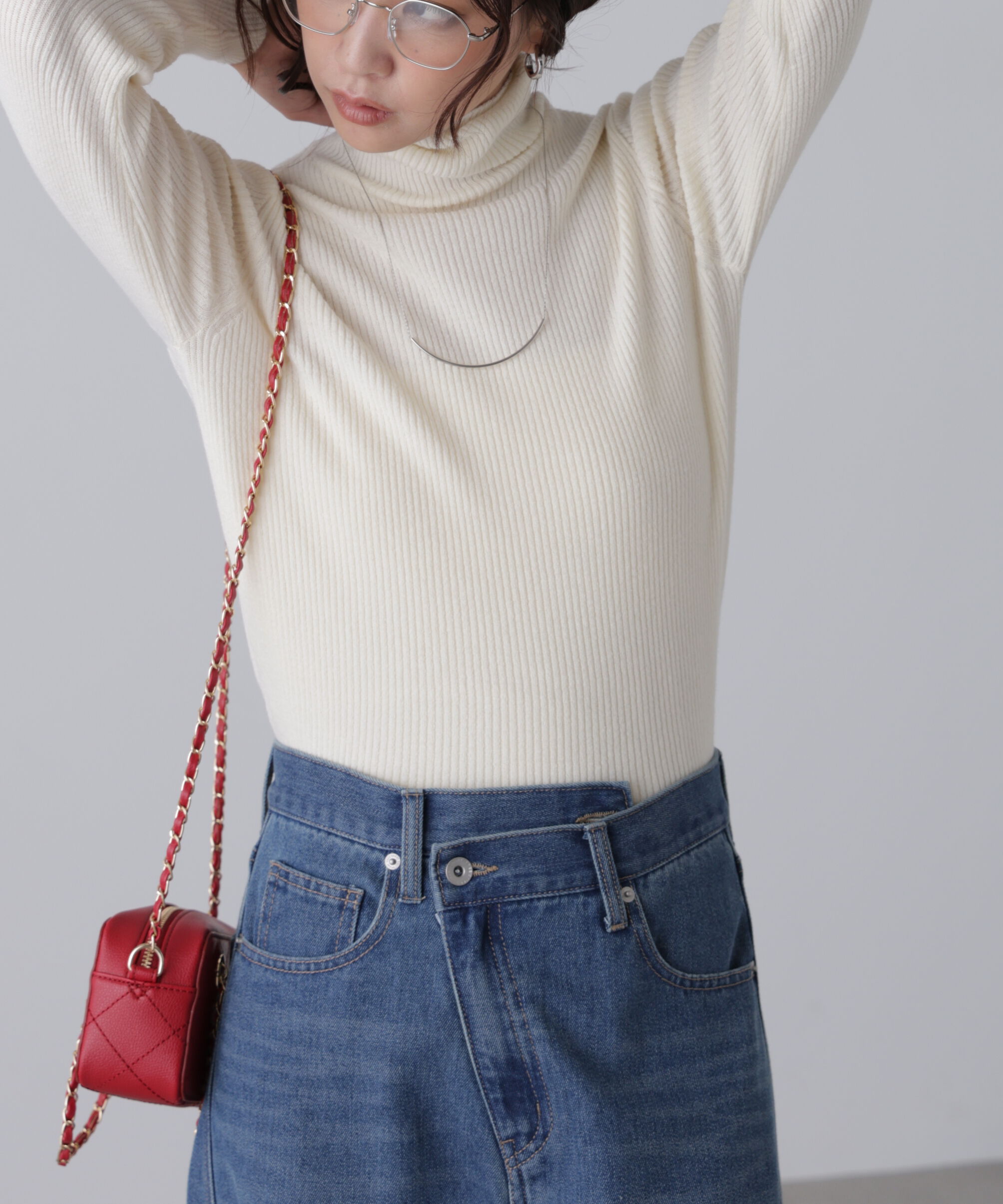  「タートルネックリブニット」|ニット・セーター|