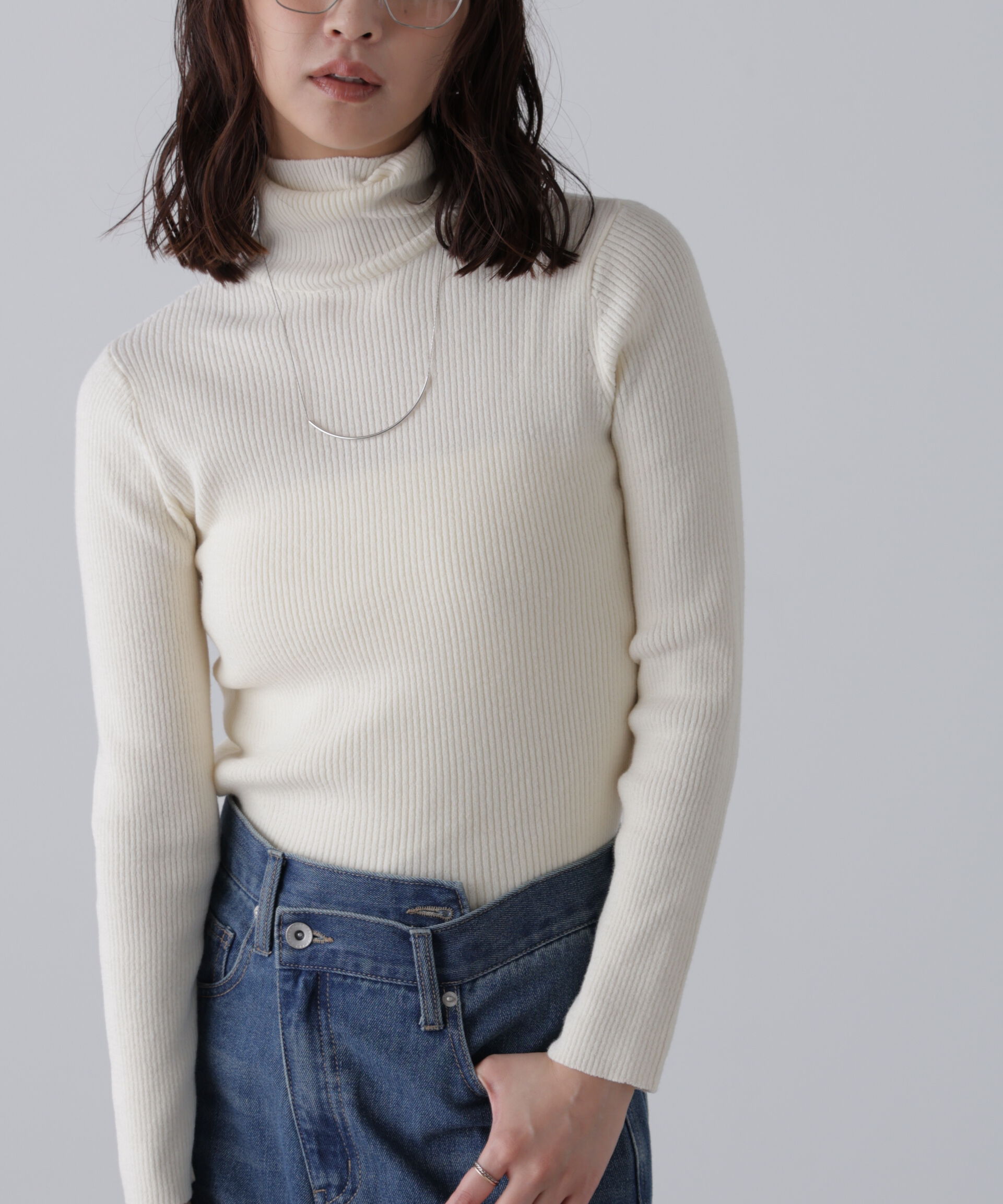  「タートルネックリブニット」|ニット・セーター|