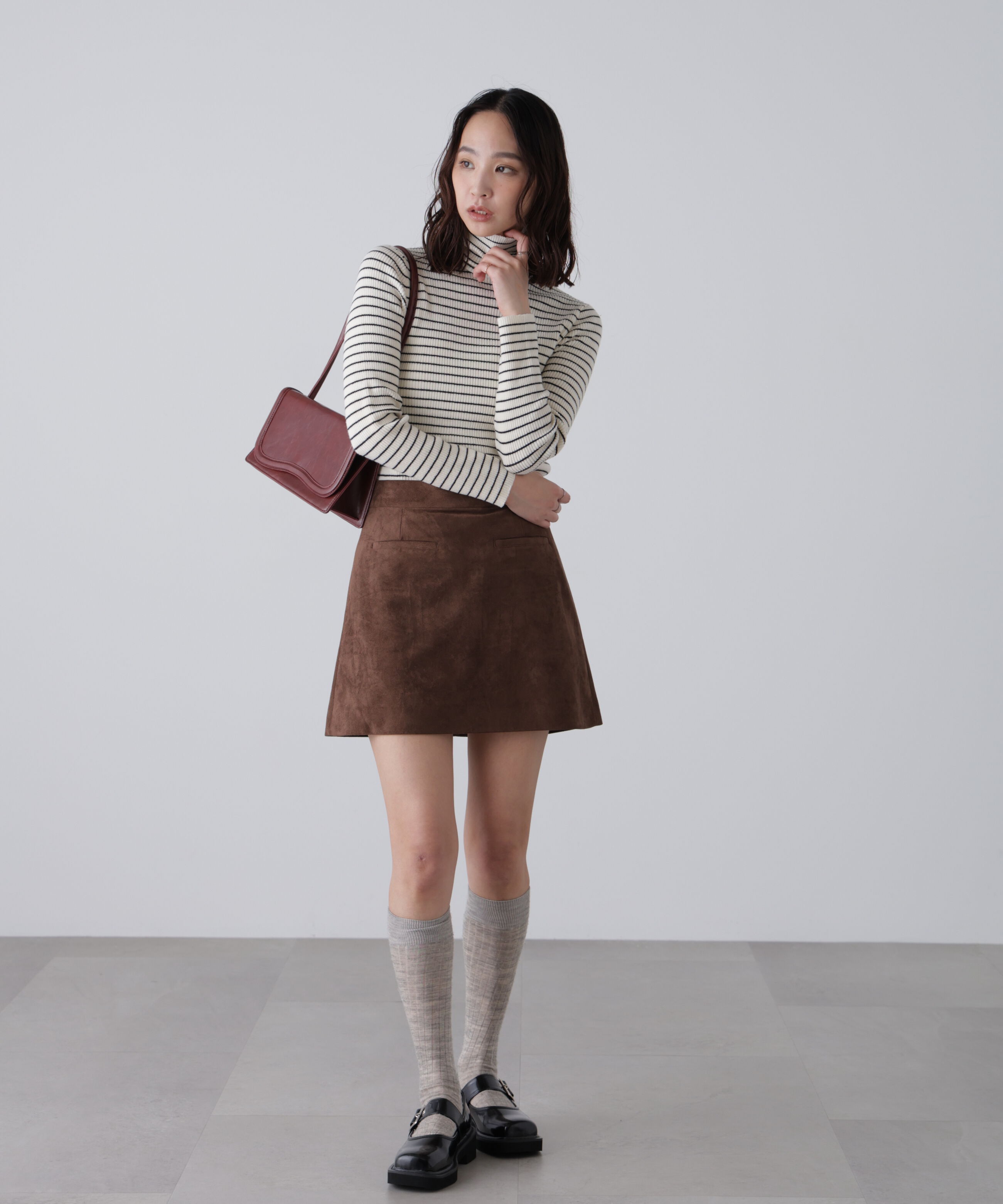  「タートルネックリブニット」|ニット・セーター|