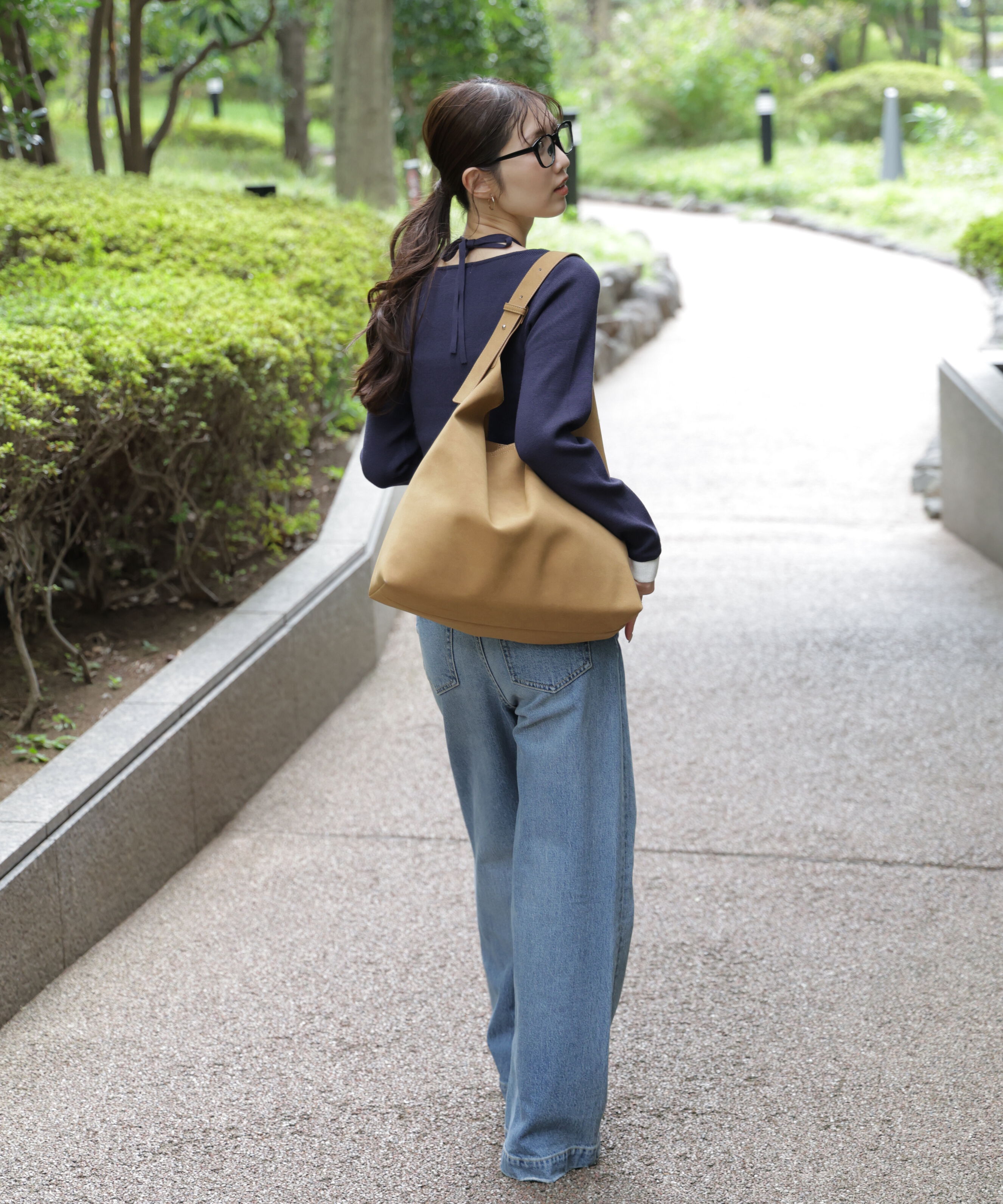  「キャミレイヤードクルーネックニット」|ニット・セーター|