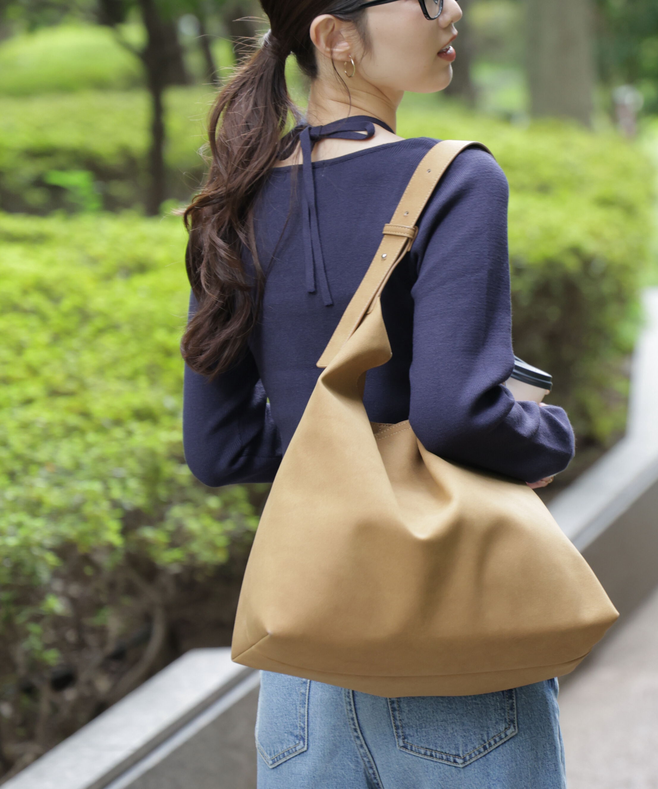  「キャミレイヤードクルーネックニット」|ニット・セーター|