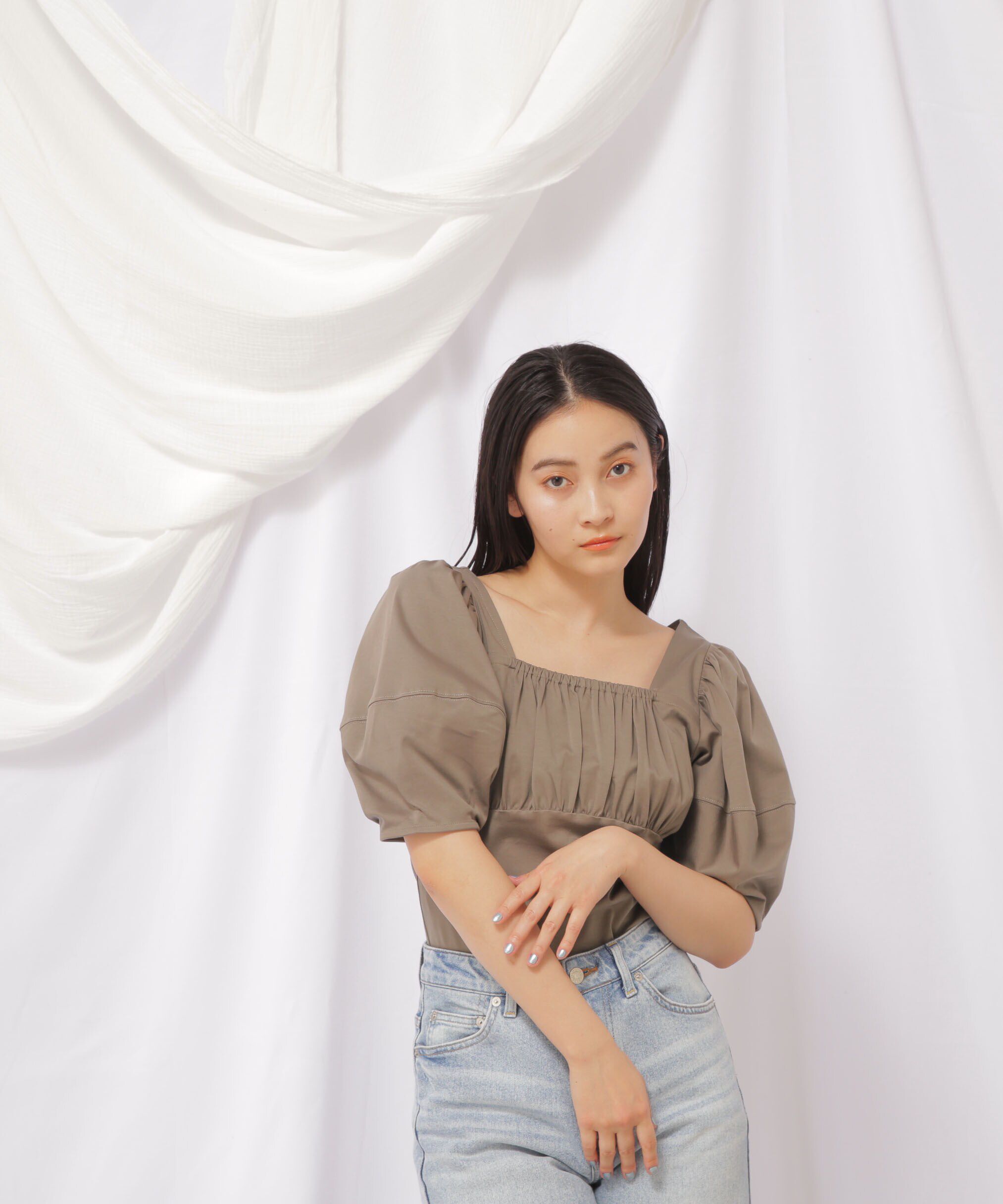  「ビスチェ切り替えカットソー」|Tシャツ・カットソー|