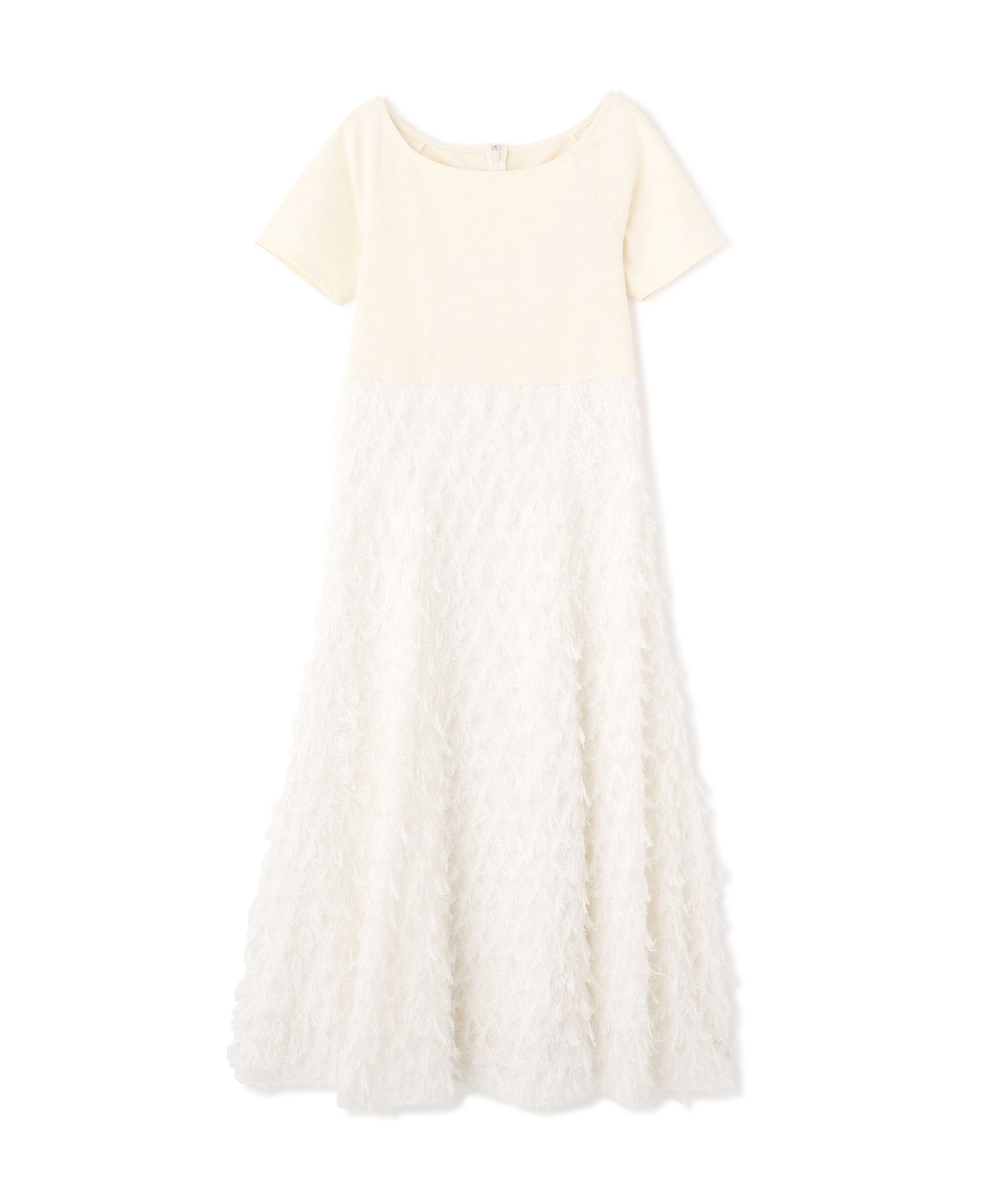  「ボートネックカットドッキングワンピース」|ワンピース|