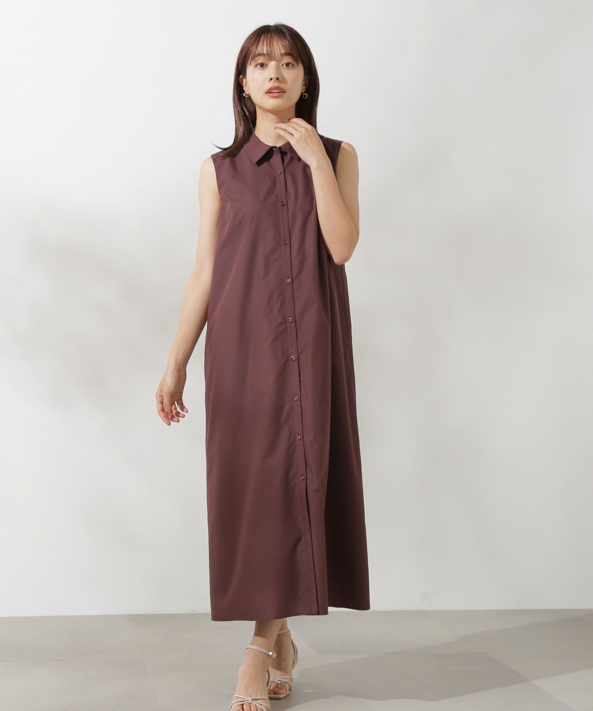 PROPORTION BODY DRESSING「ギャザービスチェシャツワンピース」|ワンピース|