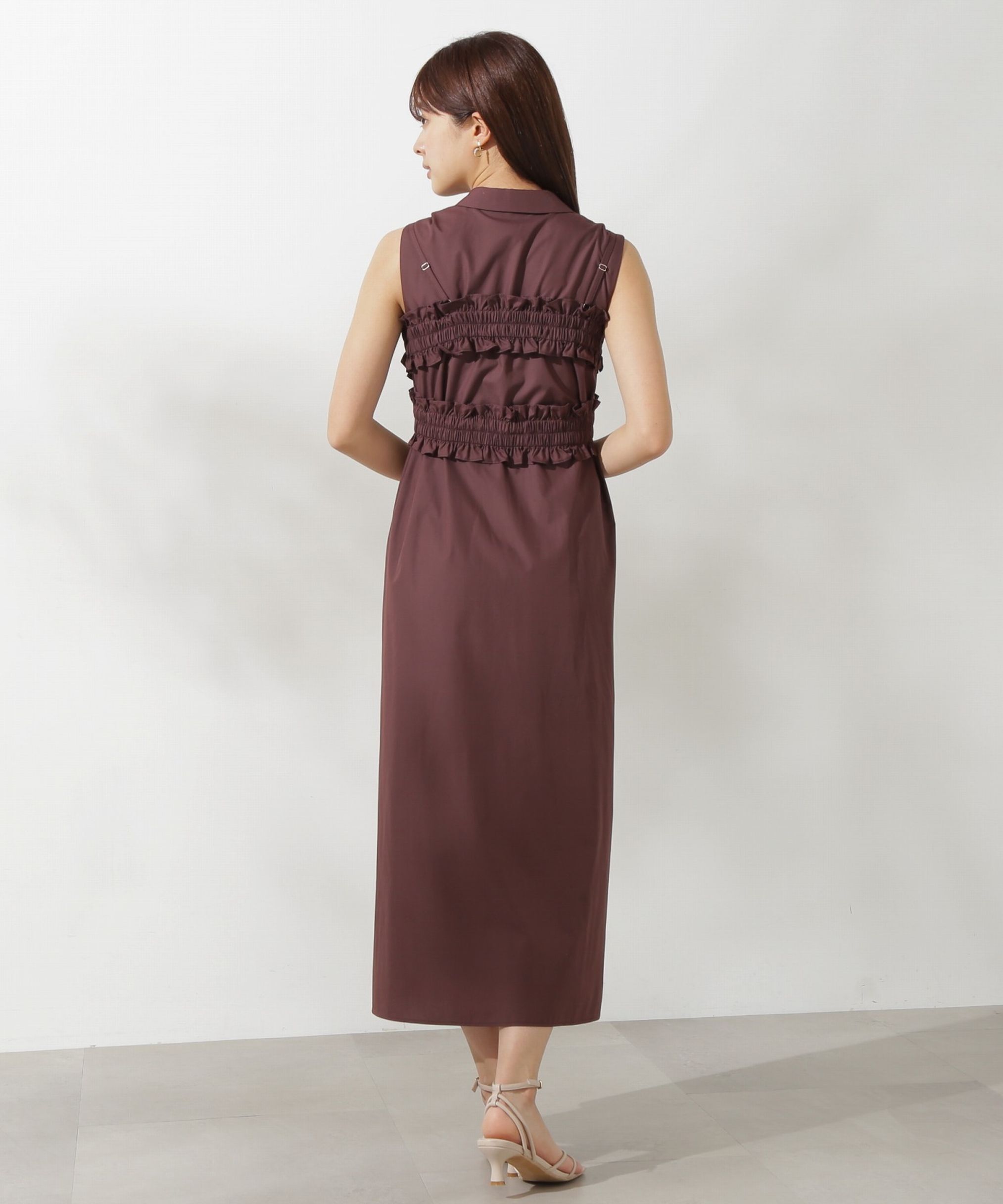 PROPORTION BODY DRESSING「ギャザービスチェシャツワンピース」|ワンピース|