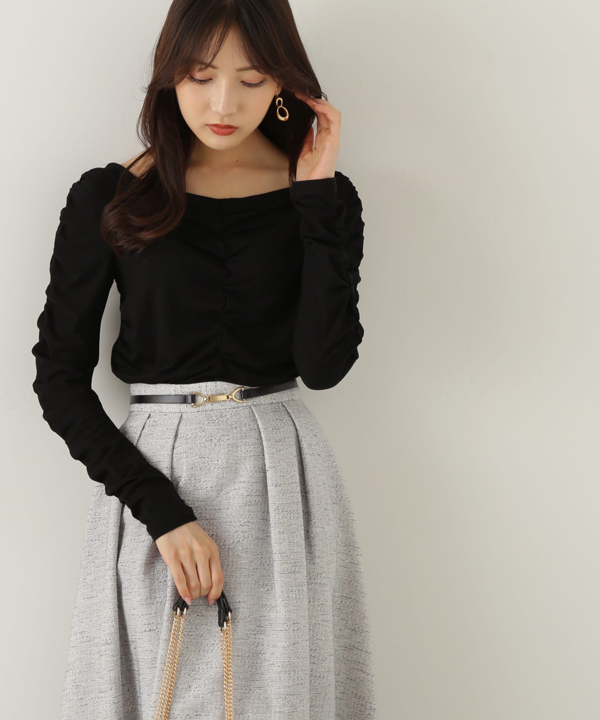 PROPORTION BODY DRESSING「シャーリングロングT」|Tシャツ・カットソー|