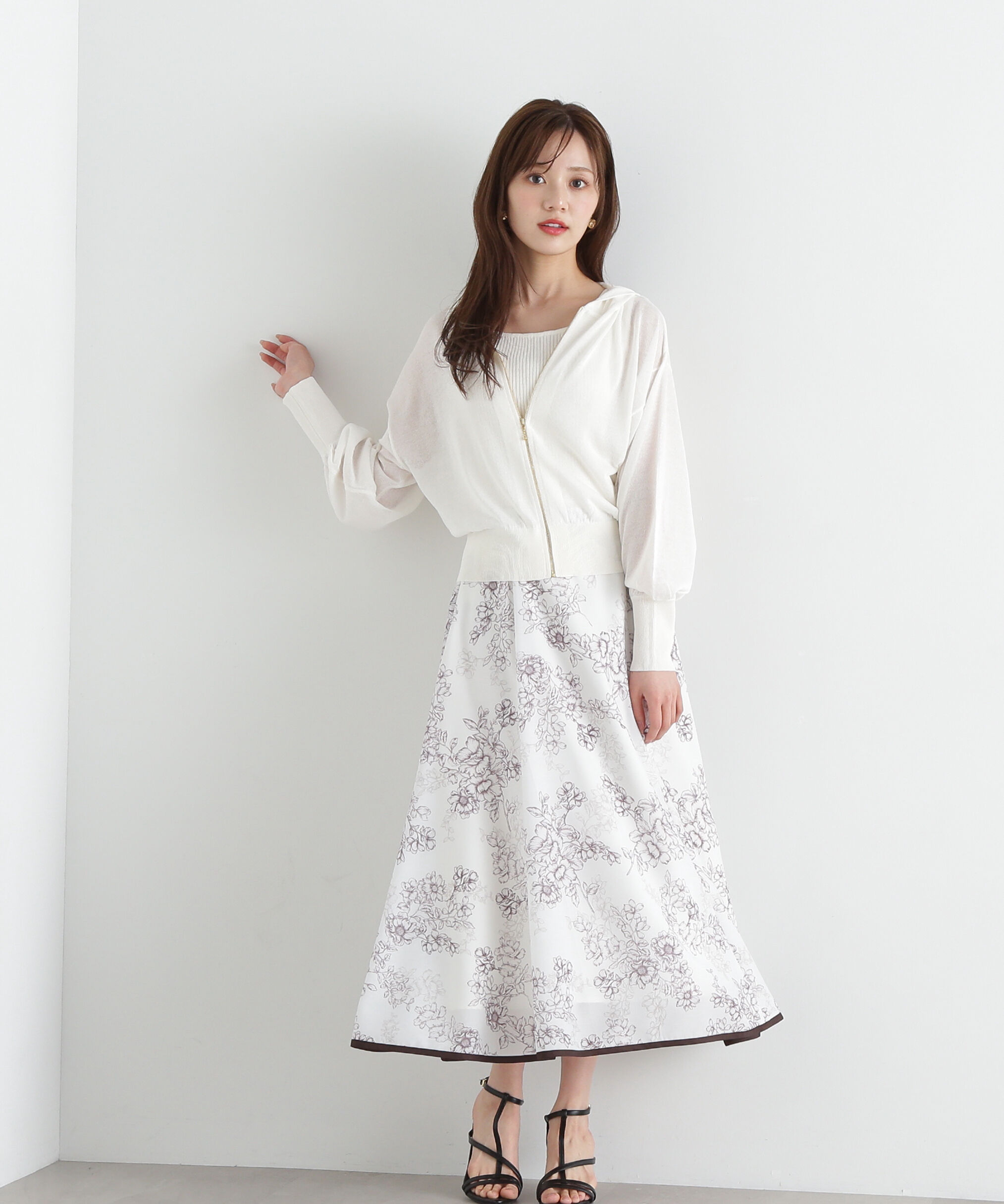 PROPORTION BODY DRESSING「シアーニットパーカーアンサンブル」|ニット・セーター|