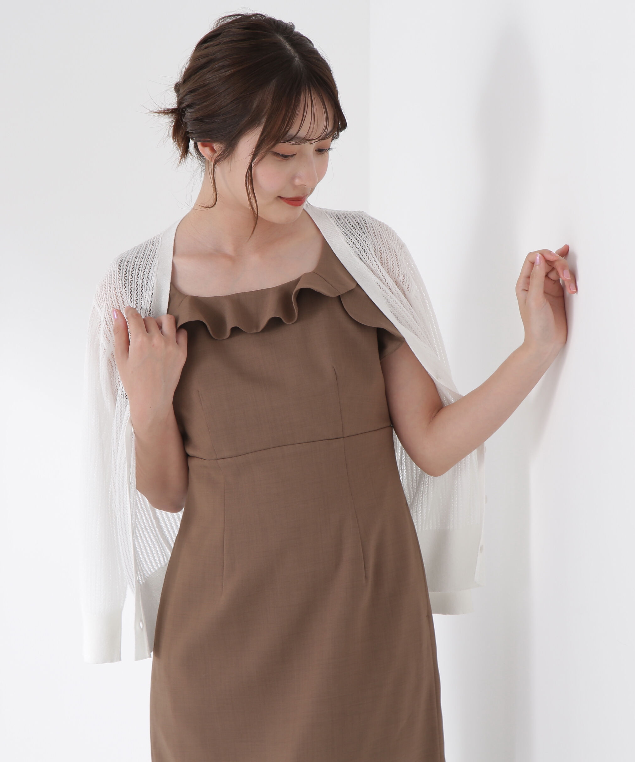 PROPORTION BODY DRESSING「ラッフルナローワンピース」|ワンピース|