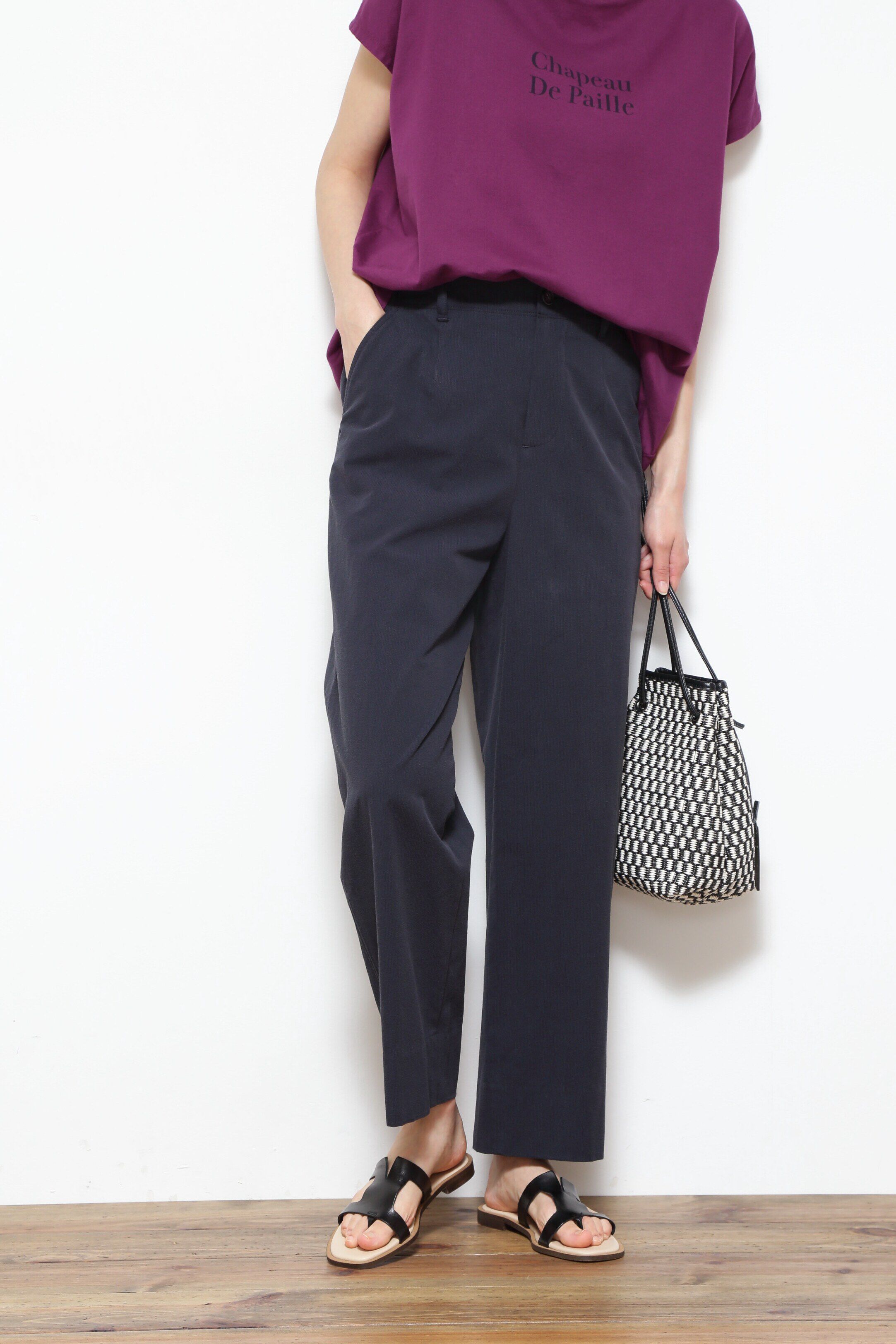  「◆綿麻サッカーパンツ」|その他|ネイビー