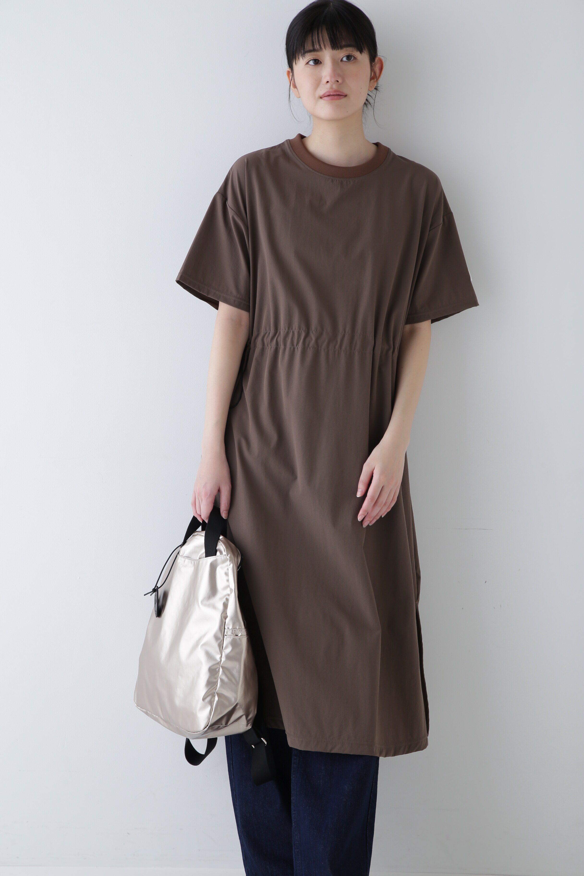  「◆　Ｔシャツワンピース」|ワンピース|カーキブラウ