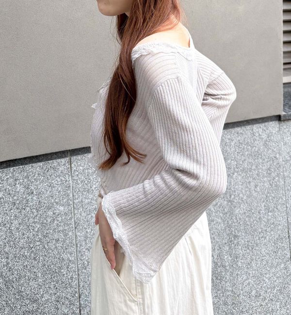 archives「７Ｓレーストリミングカーディガン」|カーディガン|