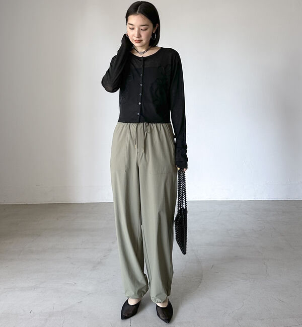 Doux archives「コード刺繍シアーカットソーカーディガン」|Tシャツ・カットソー|