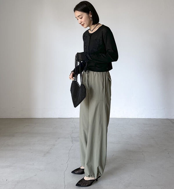 Doux archives「コード刺繍シアーカットソーカーディガン」|Tシャツ・カットソー|