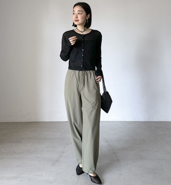 Doux archives「コード刺繍シアーカットソーカーディガン」|Tシャツ・カットソー|