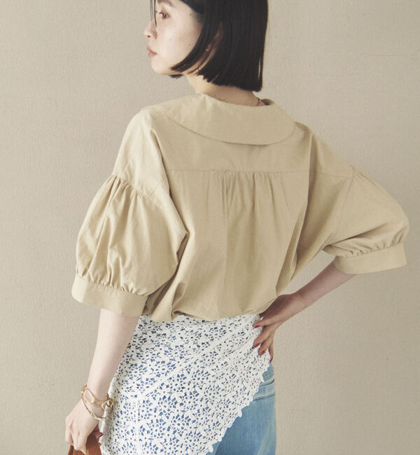 Doux archives「ビッグカラースキッパーブラウス」|シャツ・ブラウス|