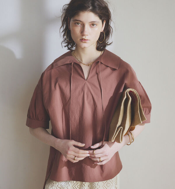 Doux archives「ビッグカラースキッパーブラウス」|シャツ・ブラウス|