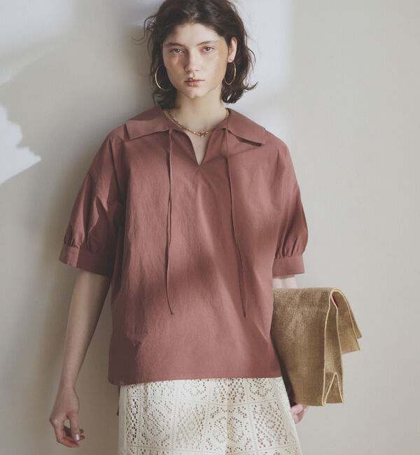 Doux archives「ビッグカラースキッパーブラウス」|シャツ・ブラウス|