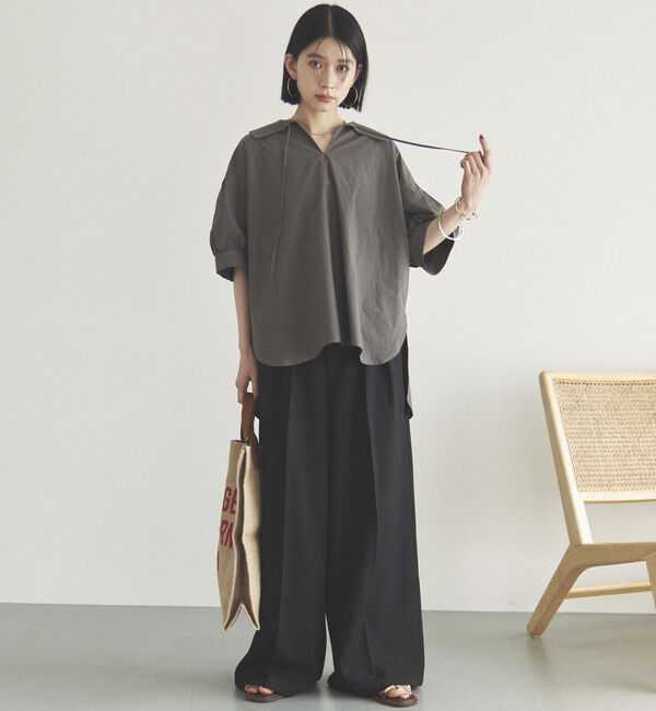 Doux archives「ビッグカラースキッパーブラウス」|シャツ・ブラウス|