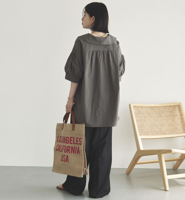 Doux archives「ビッグカラースキッパーブラウス」|シャツ・ブラウス|