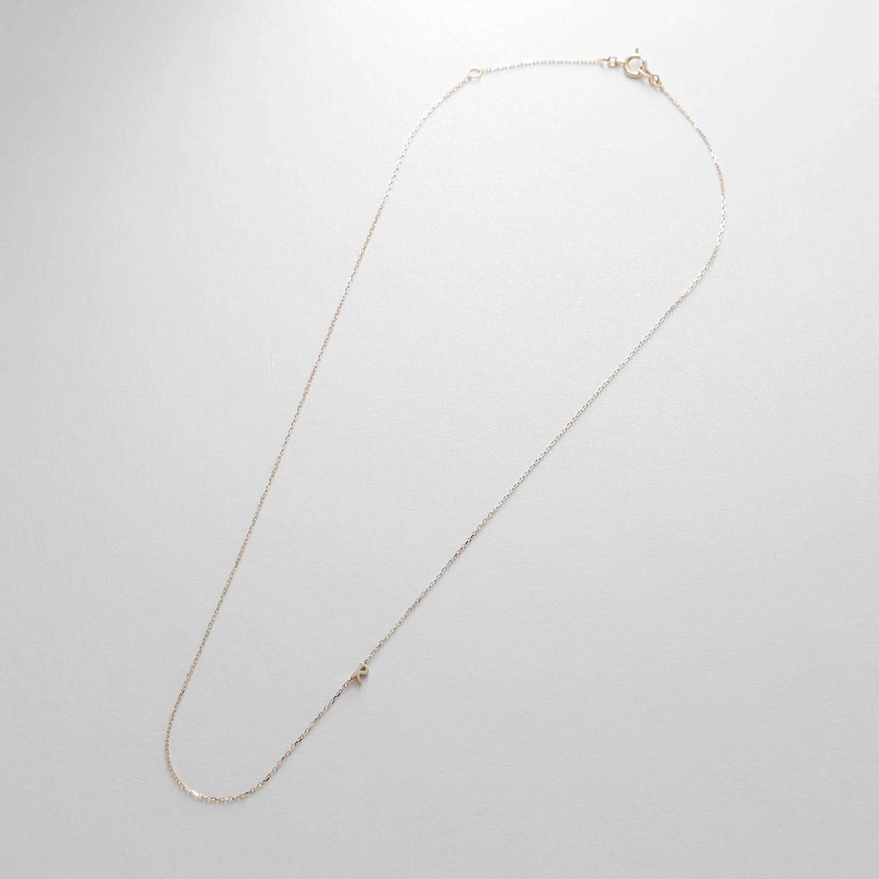 COCOSHNIK「【WEB限定】K10イニシャルＲ ネックレス」|ネックレス|