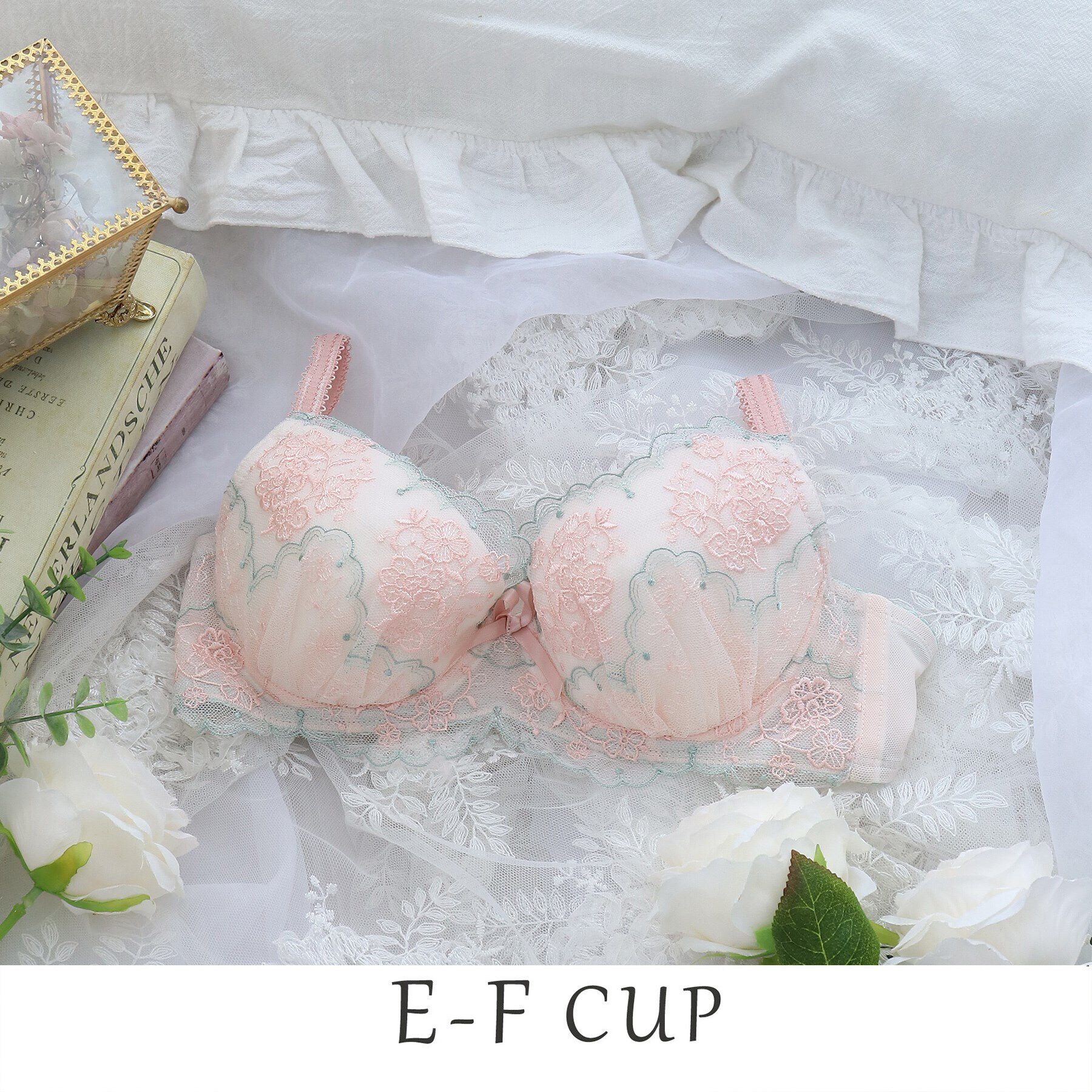 Risa Magli「エステラ ブラジャー」|インナー|ピンク(070)