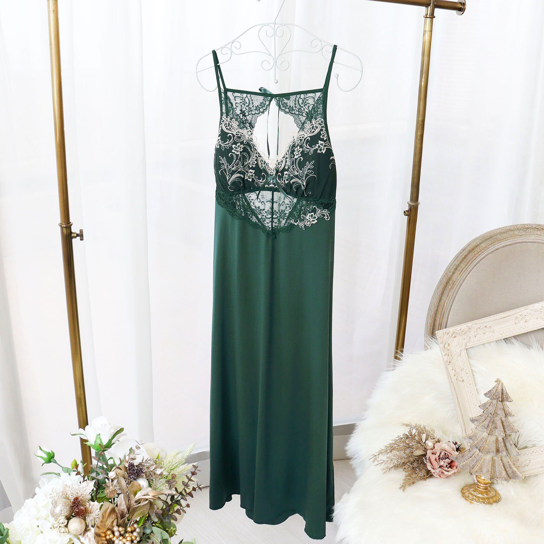 Risa Magli「アンシェラ ドレス」|インナー|グリーン(022)