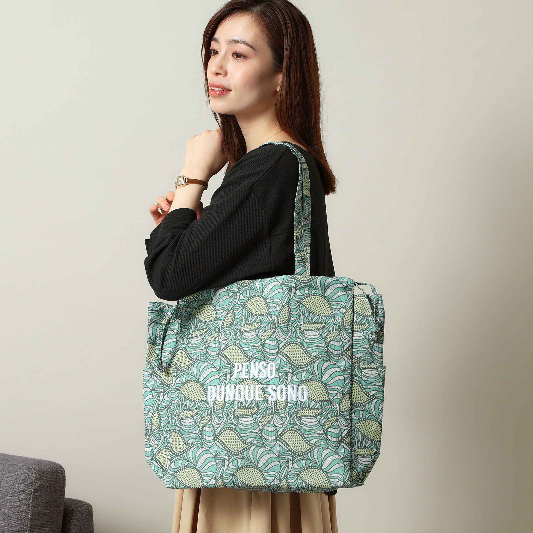 ITS&rsquo;DEMO「【A4対応／新柄追加】ラタプリントトート」|トートバッグ|