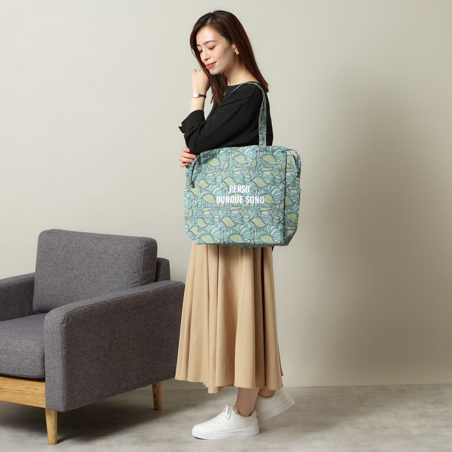 ITS&rsquo;DEMO「【A4対応／新柄追加】ラタプリントトート」|トートバッグ|